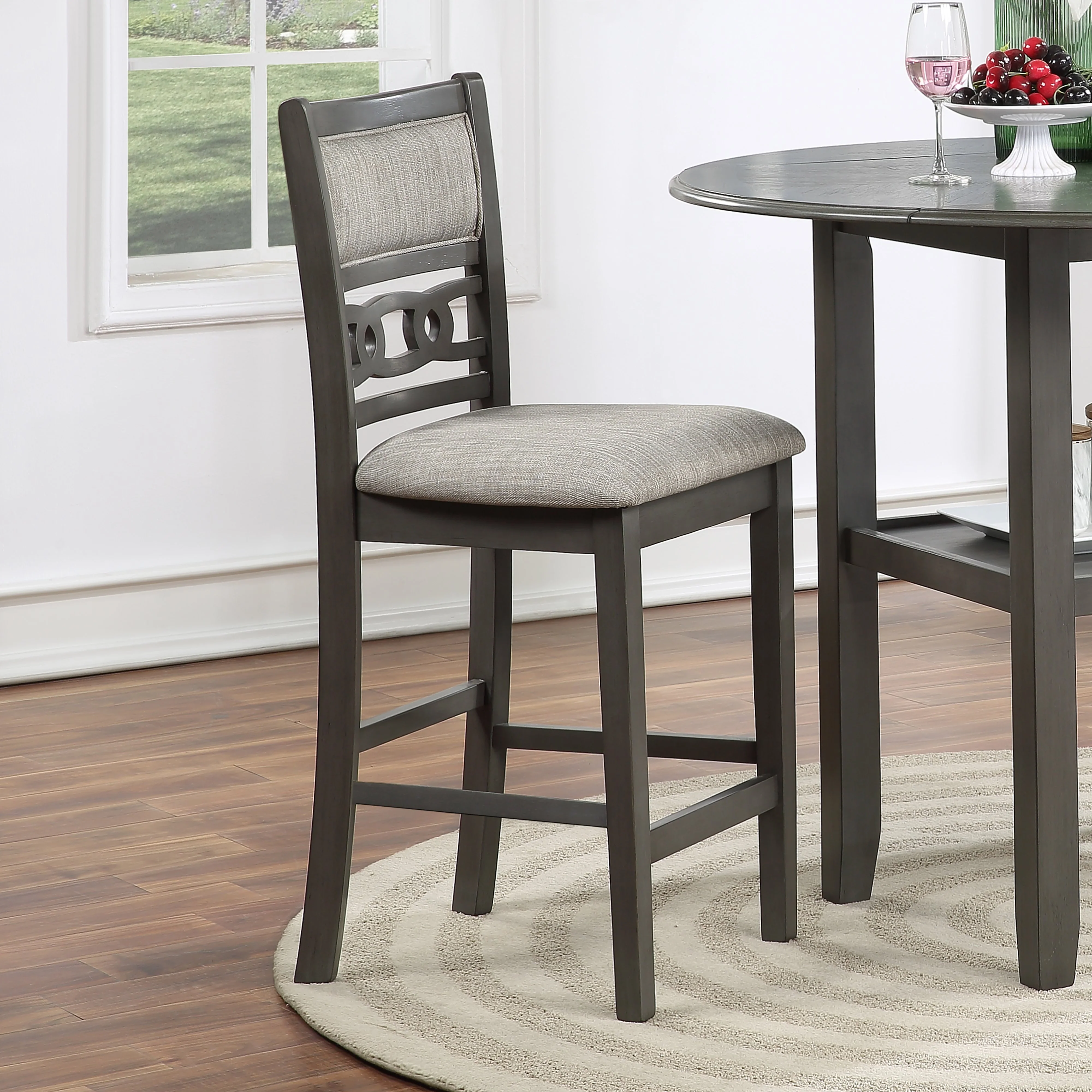 Gia Counter Chairs (2/Ctn)-Gray - Image 2