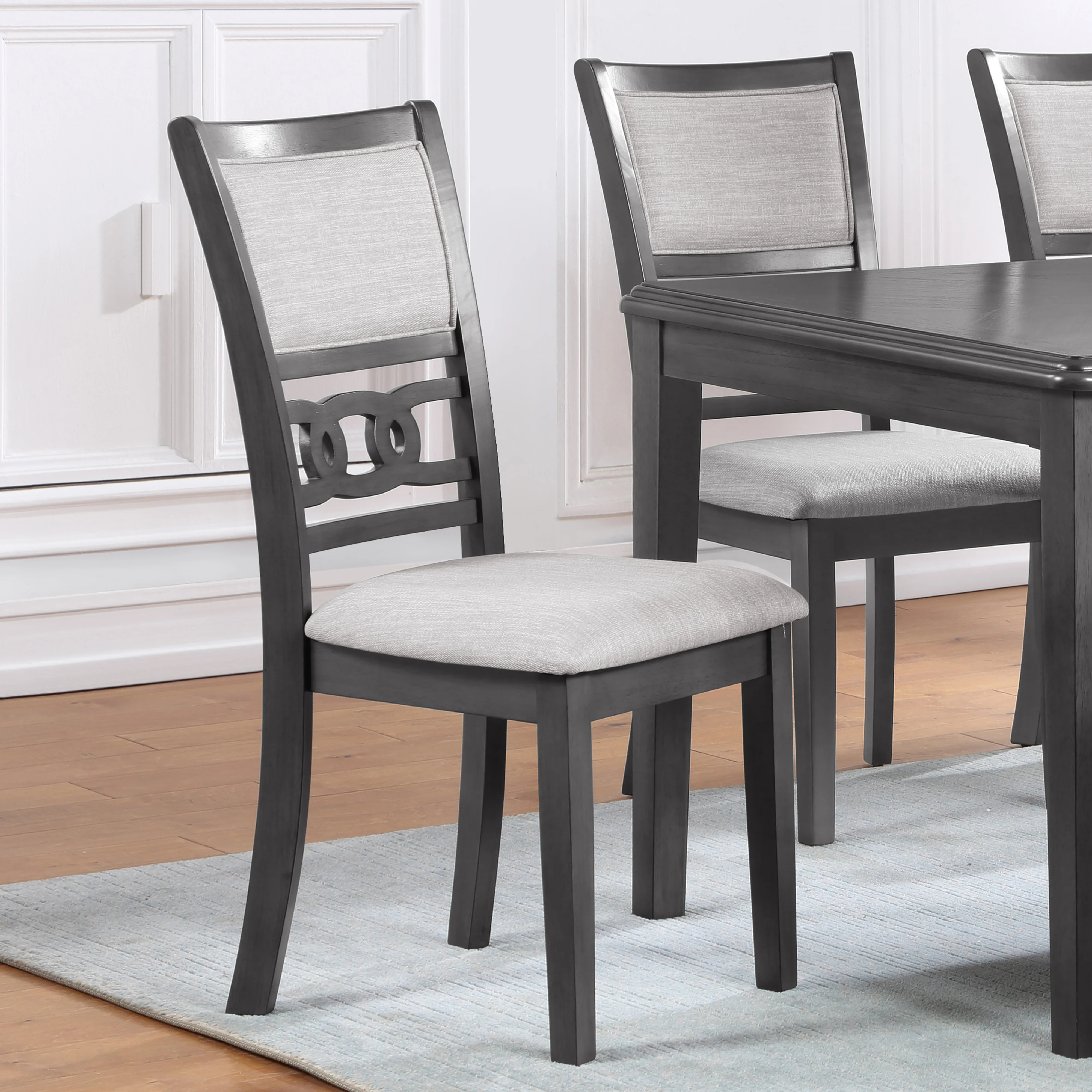 Gia Dining Chairs (2/Ctn)-Gray - Image 3
