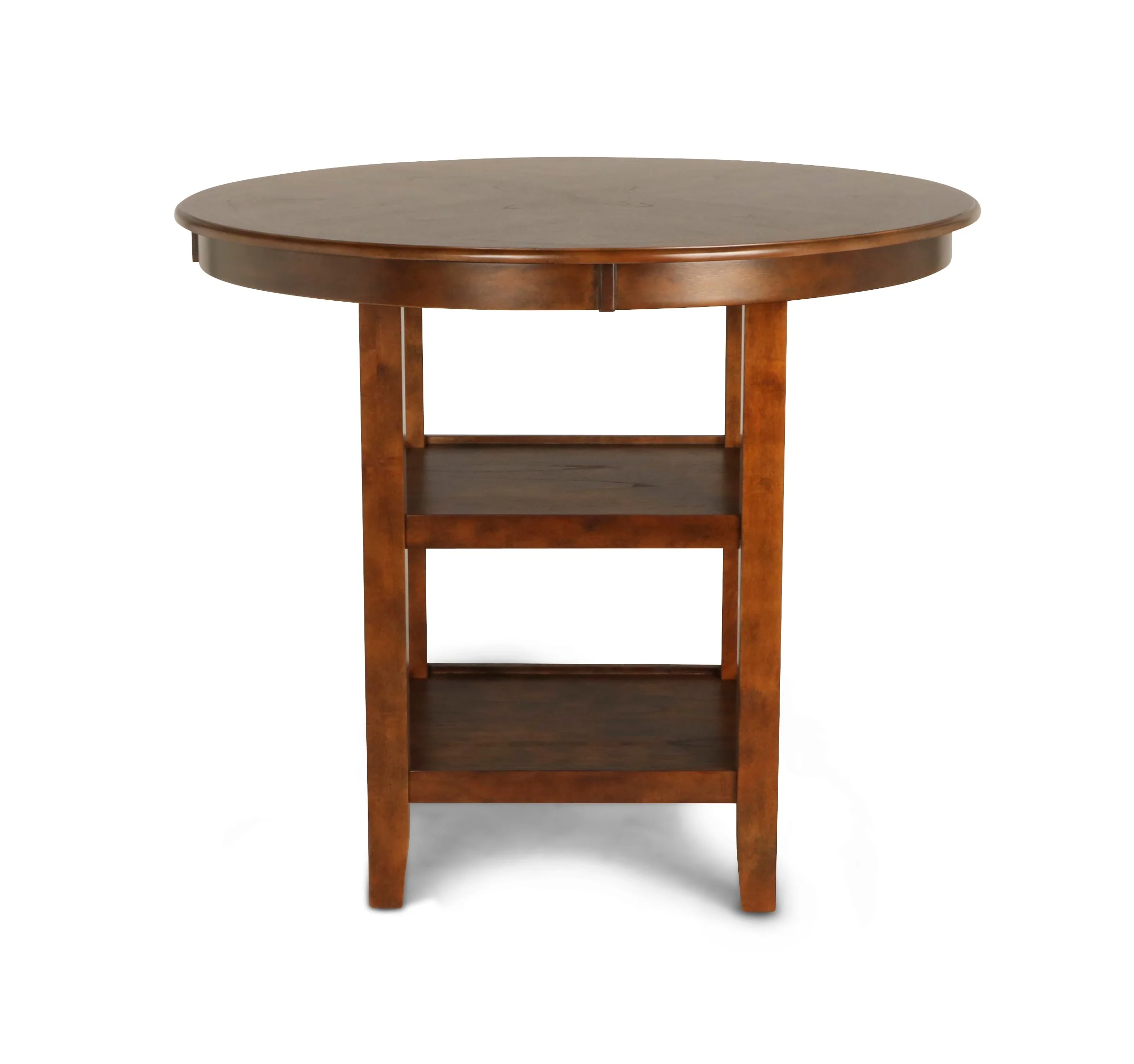 Gia 5 Pc 42" Round Counter Dining Table & 4 Chairs-Brown - Image 3