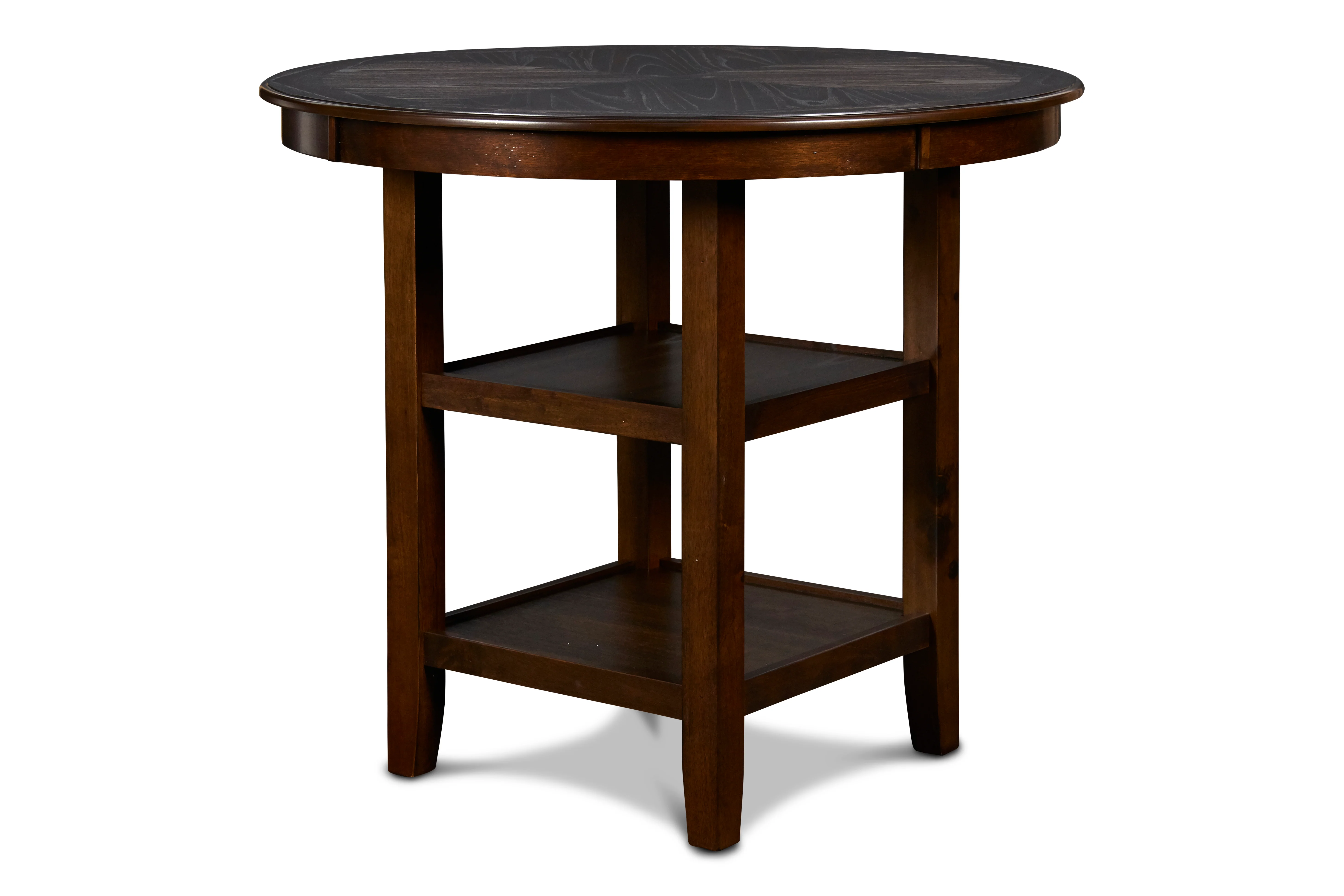 Gia 5 Pc 42" Round Counter Dining Table & 4 Chairs-Cherry - Image 2