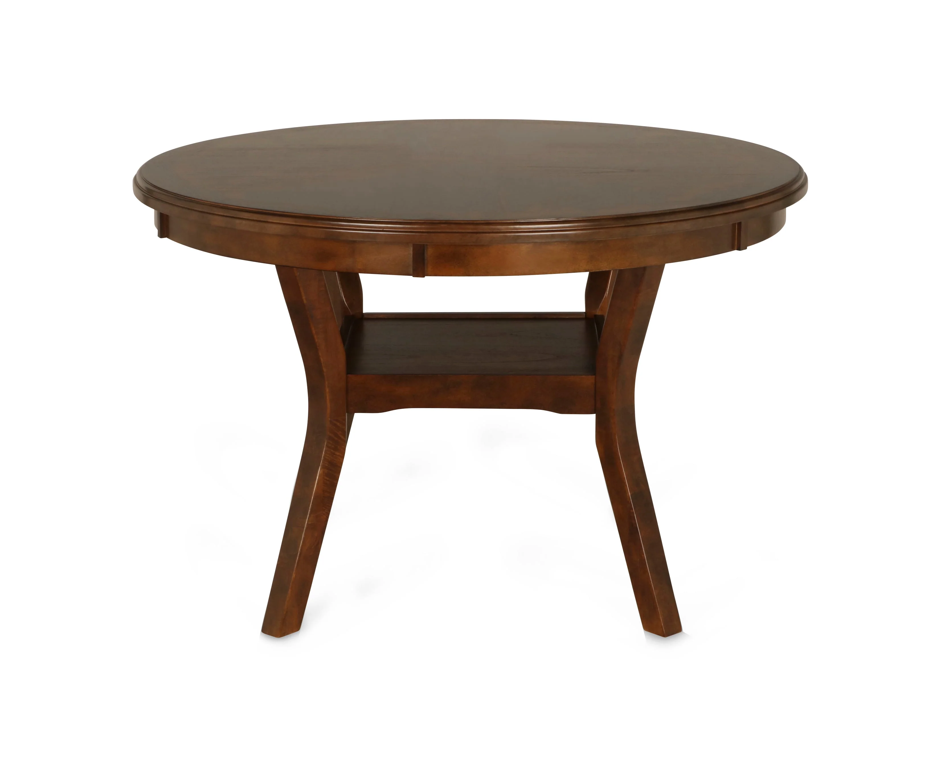 Gia 5 Pc 47" Round Dining Table & 4 Chairs-Brown - Image 3