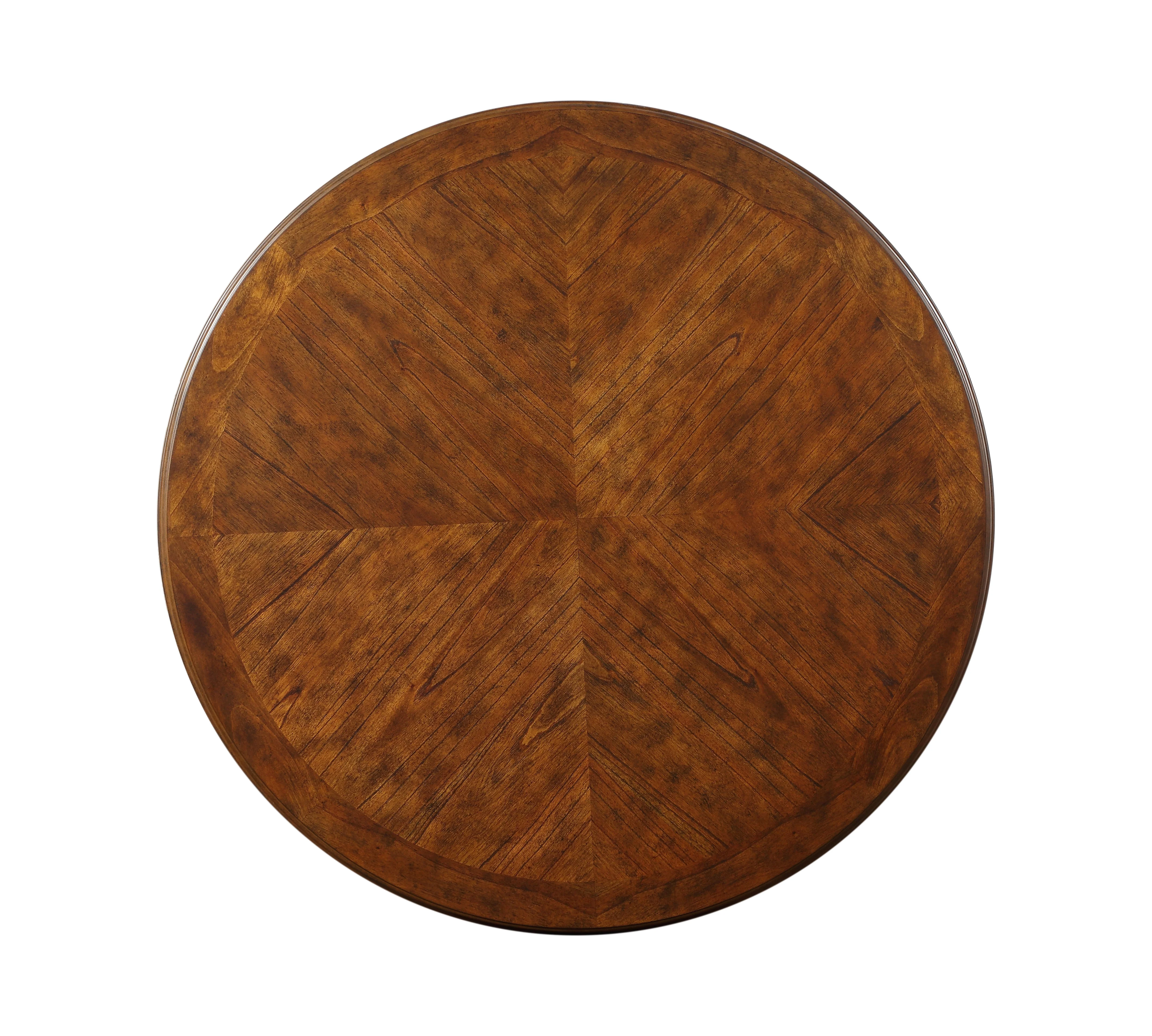Gia 5 Pc 47" Round Dining Table & 4 Chairs-Brown - Image 5