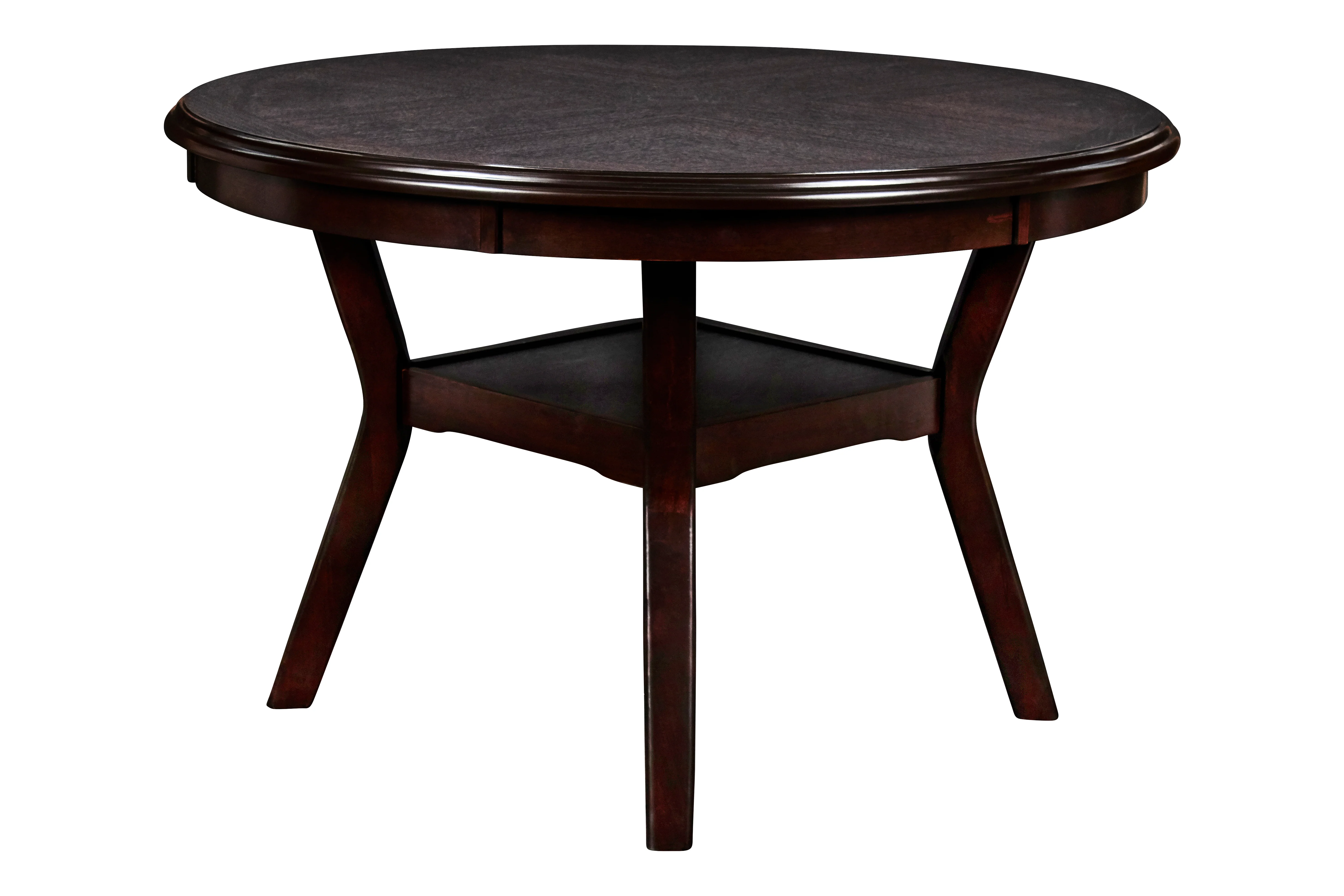 Gia 5 Pc 47" Round Dining Table & 4 Chairs-Ebony - Image 2
