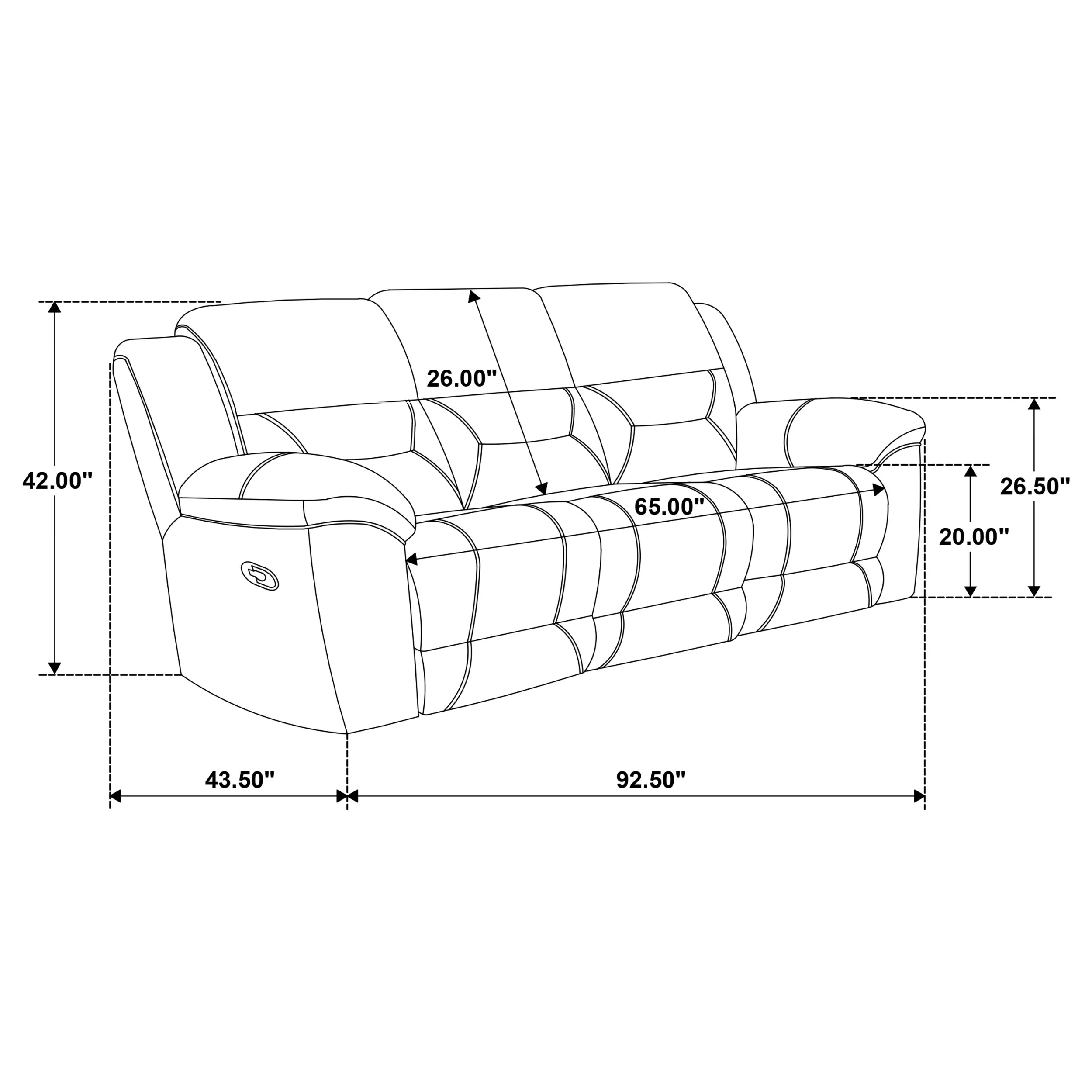 Gilson Reclining Sofa Set - Image 16