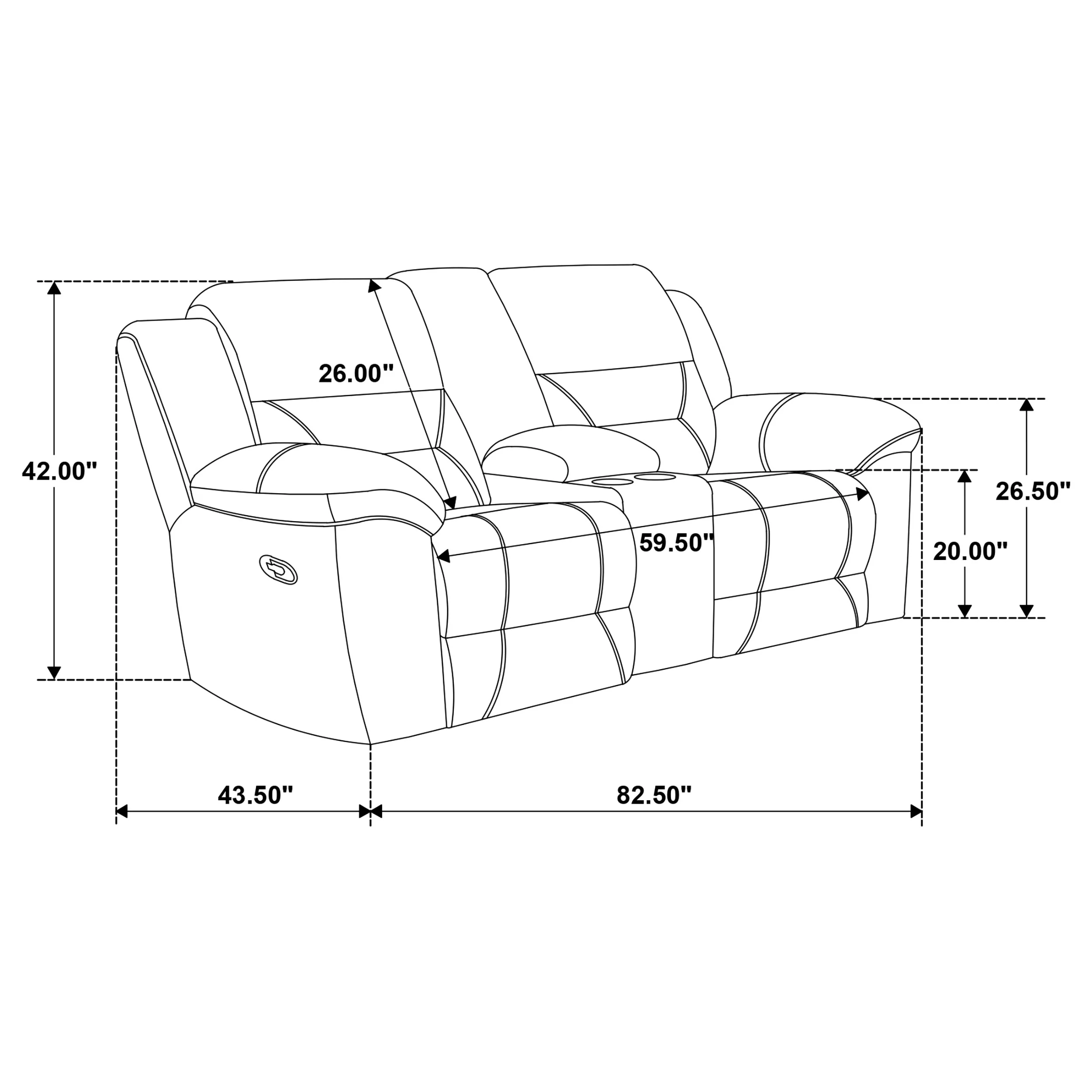 Gilson Reclining Loveseat - Image 13