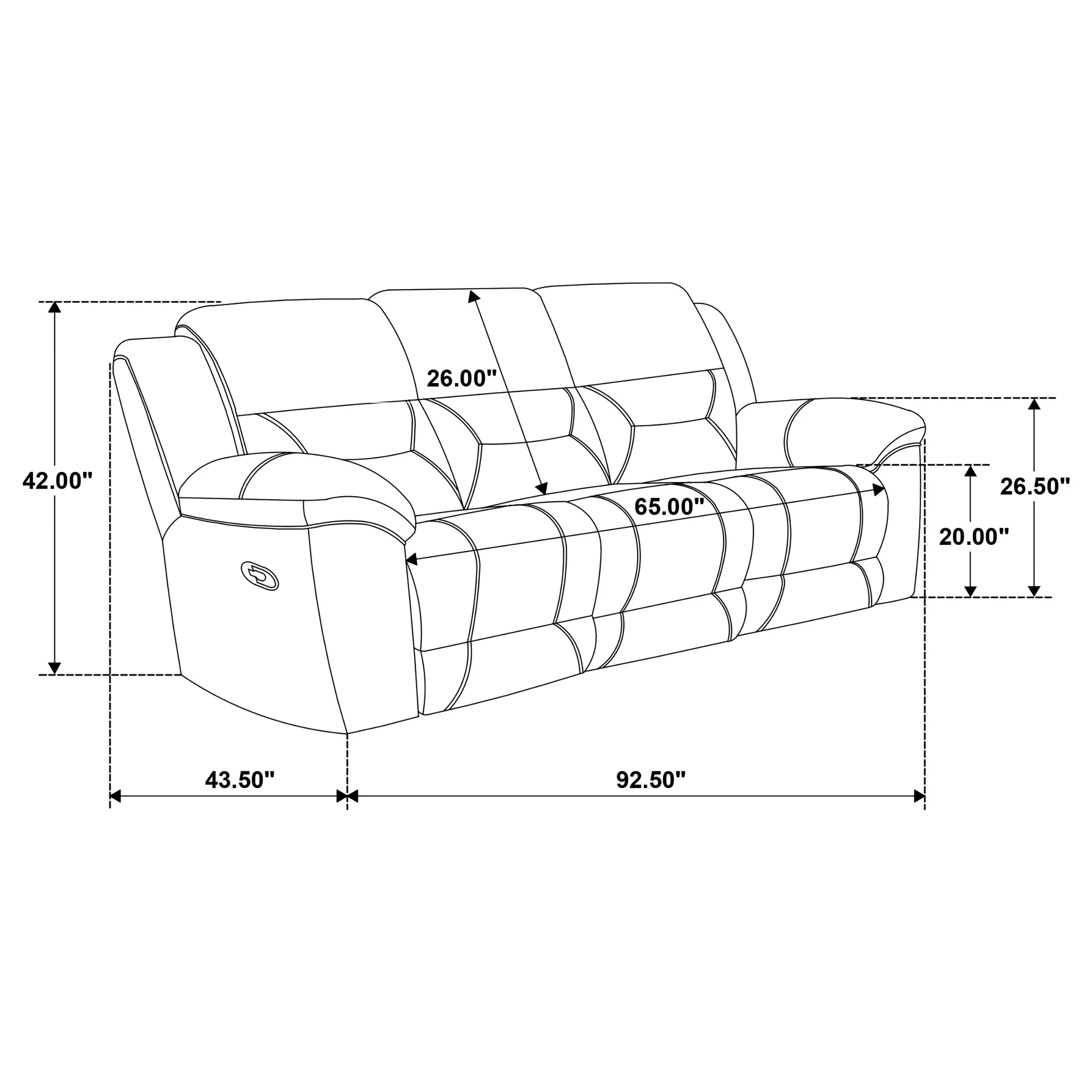 Gilson Reclining Sofa - Image 11
