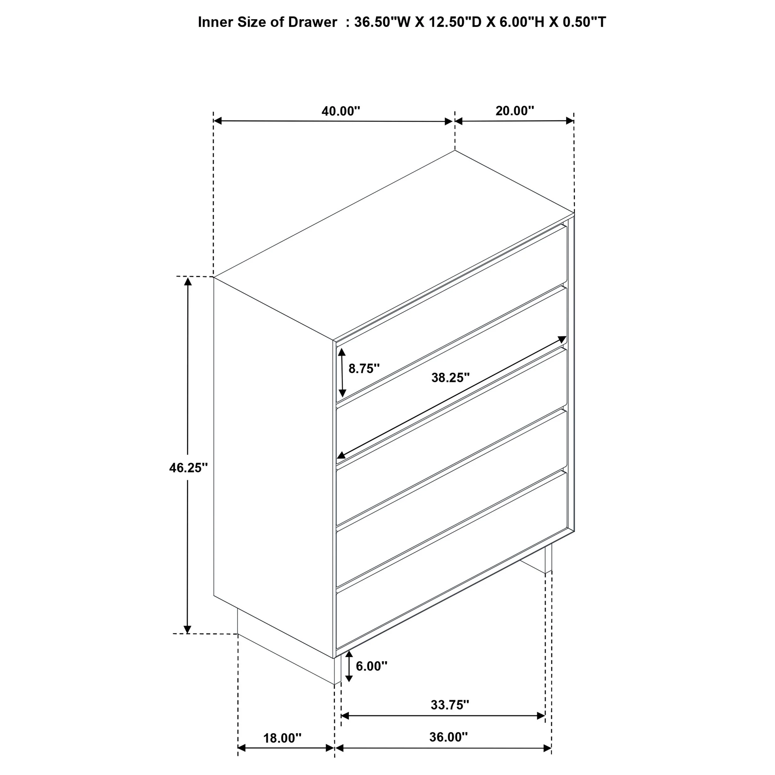 Glenwood Chest of Drawers - Image 11
