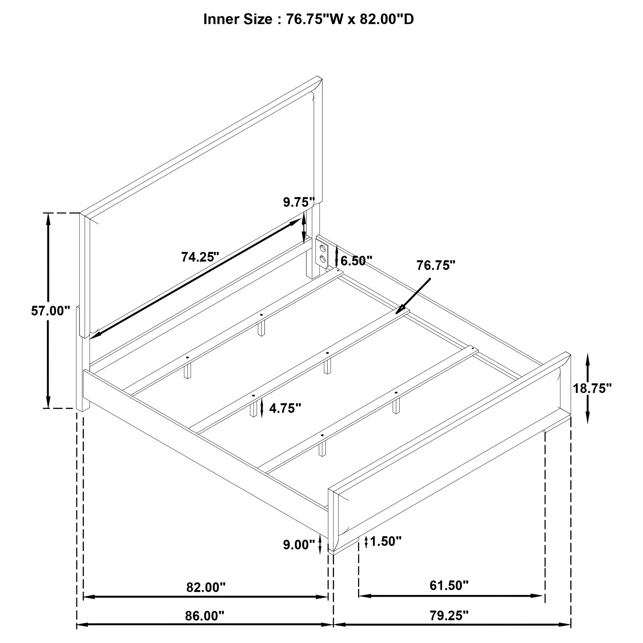 Gracemont Panel Bed - Image 23