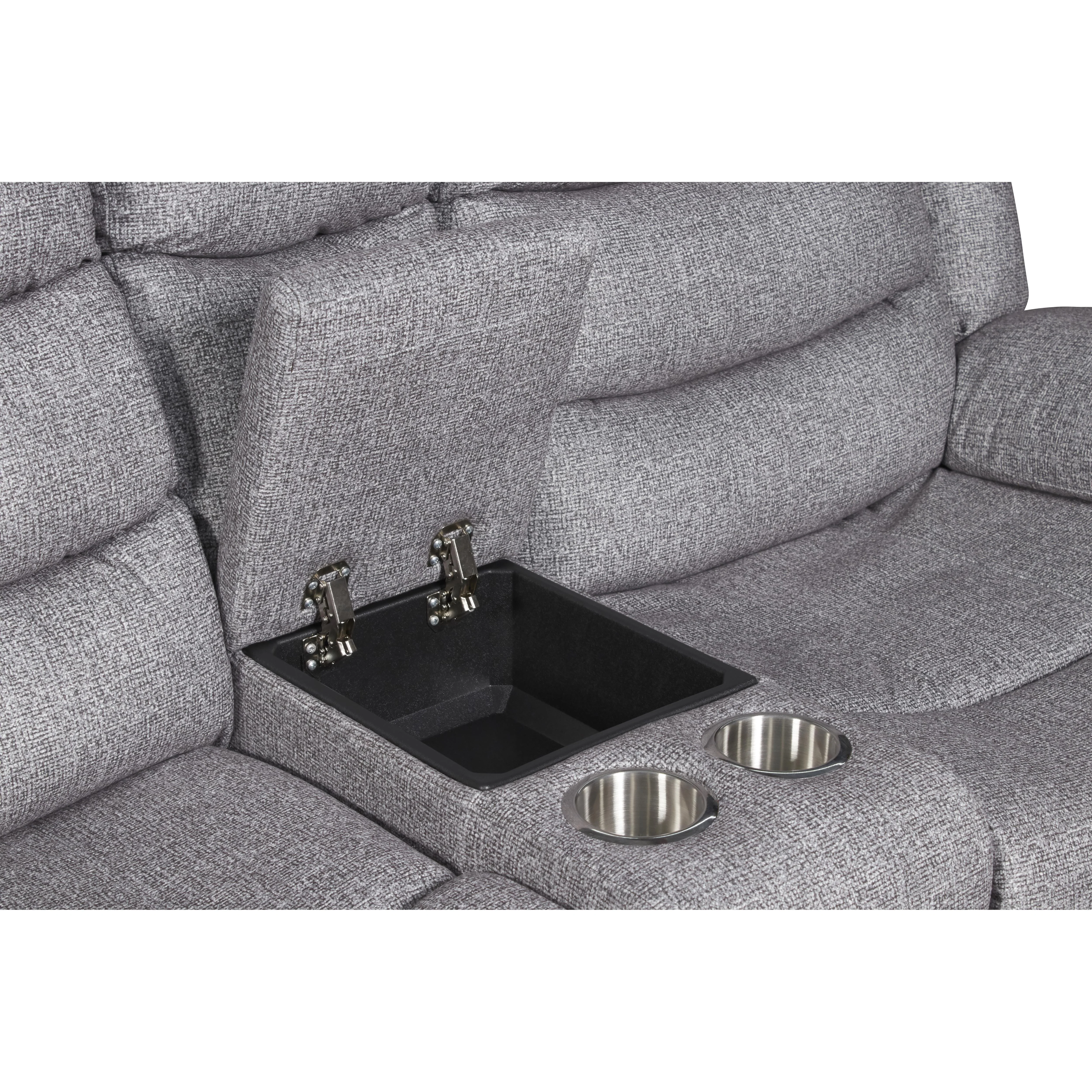 GRANADA CONSOLE LOVESEAT-GRAY - Image 7