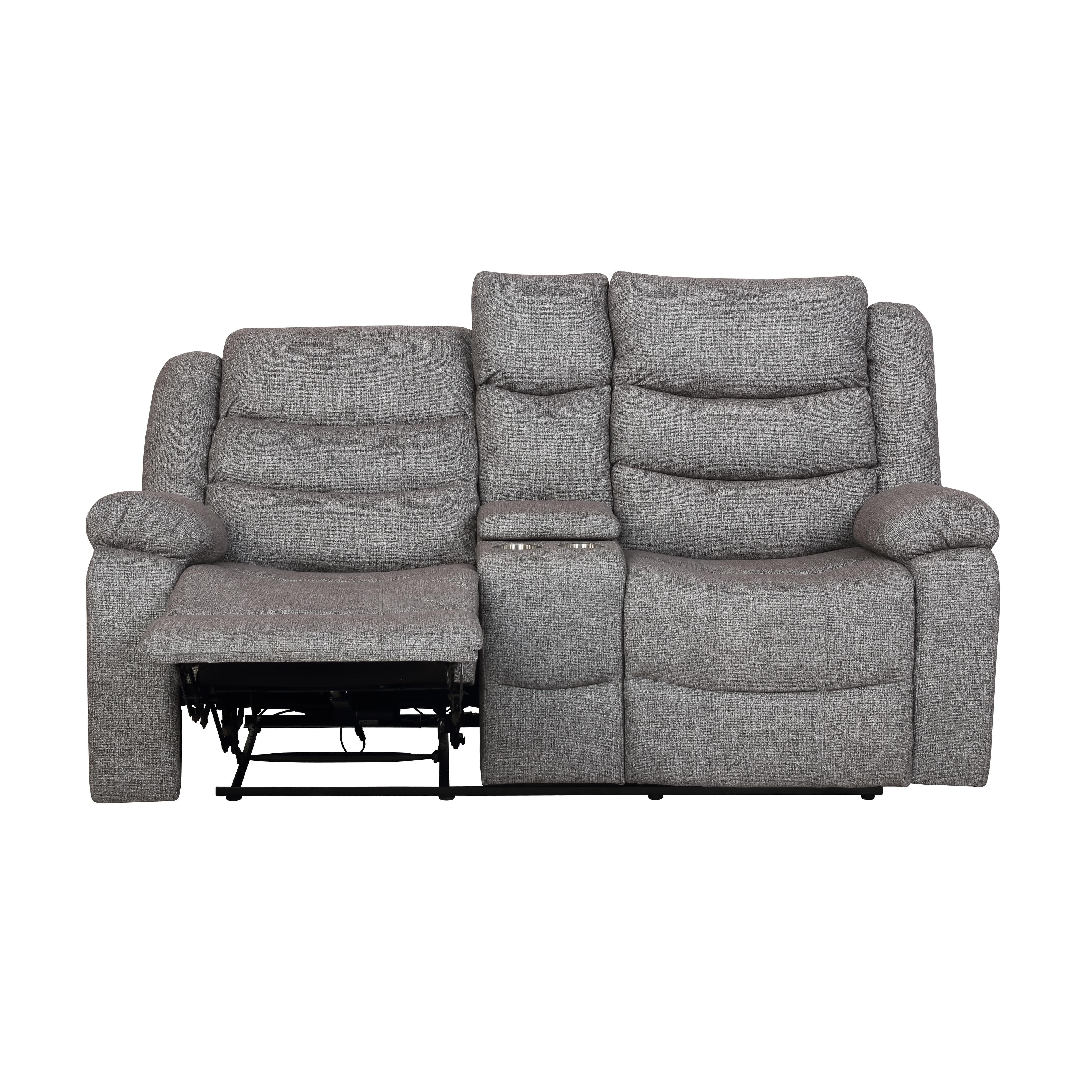 GRANADA CONSOLE LOVESEAT W/PWR FR-GRAY - Image 3