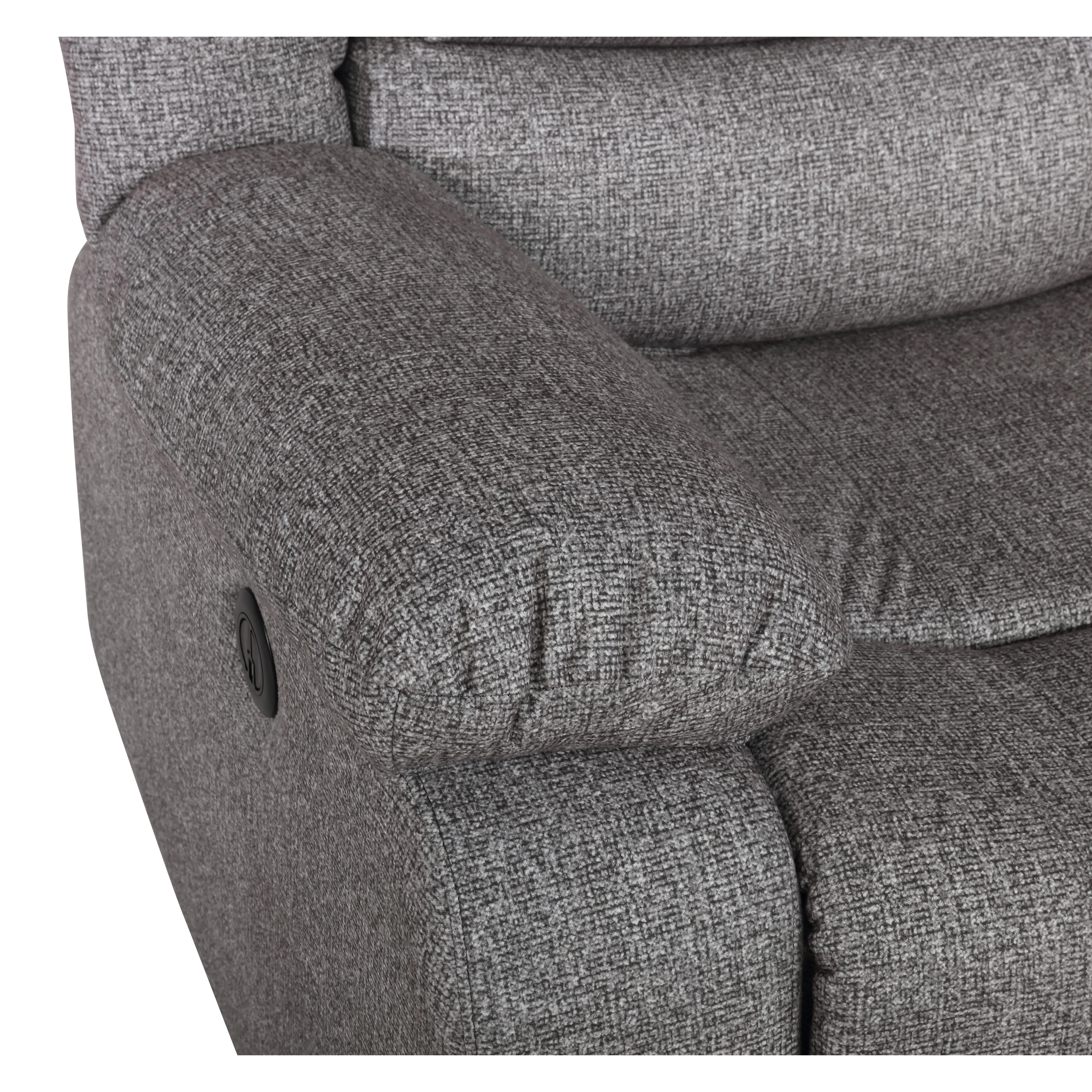 GRANADA CONSOLE LOVESEAT W/PWR FR-GRAY - Image 4