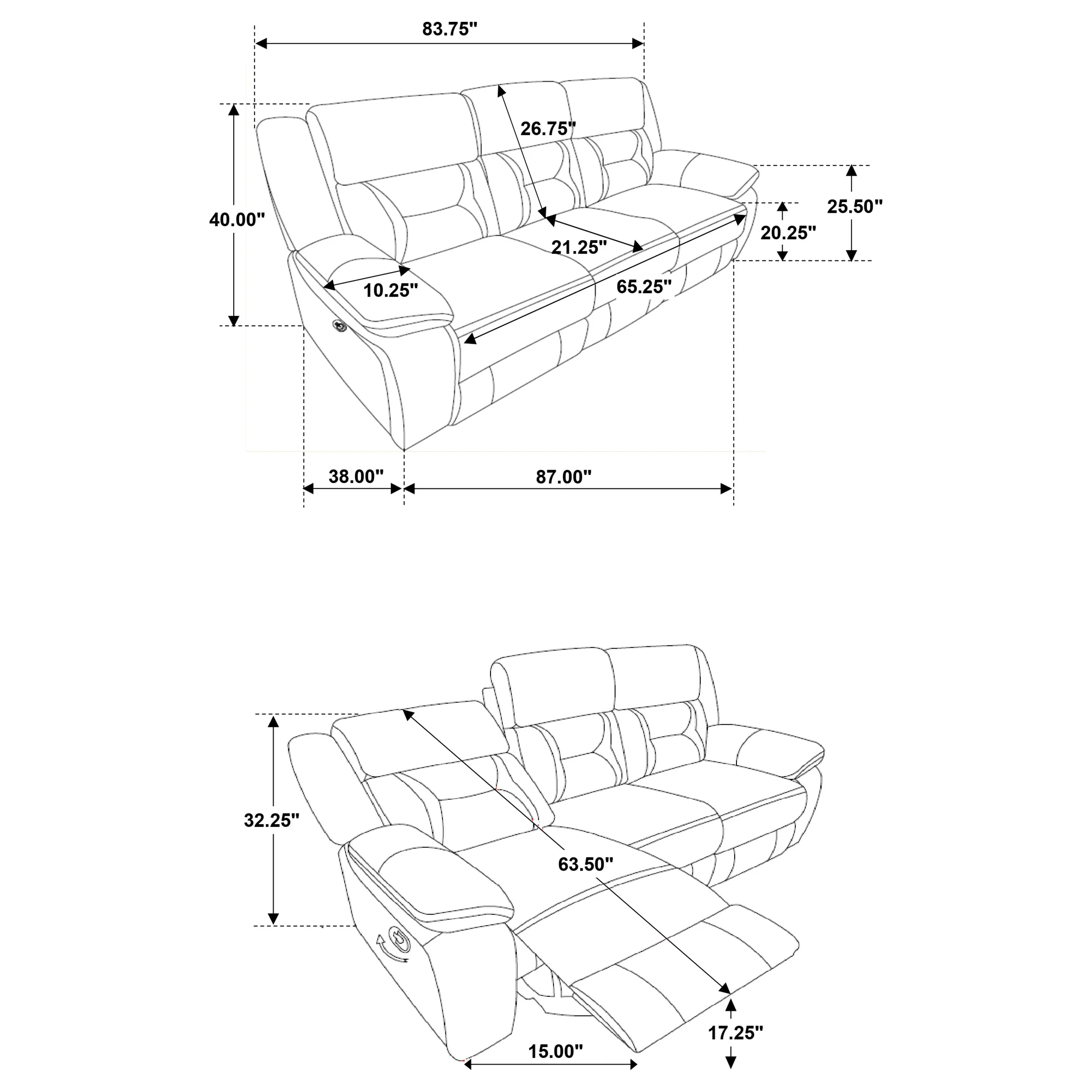 Greer Reclining Sofa Set - Image 13