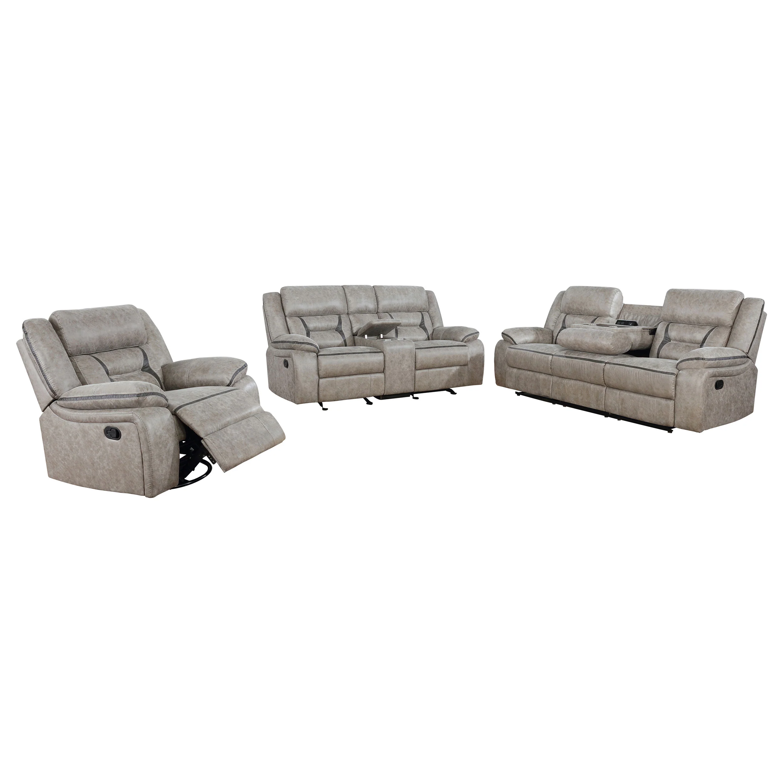 Greer Reclining Sofa Set - Image 18