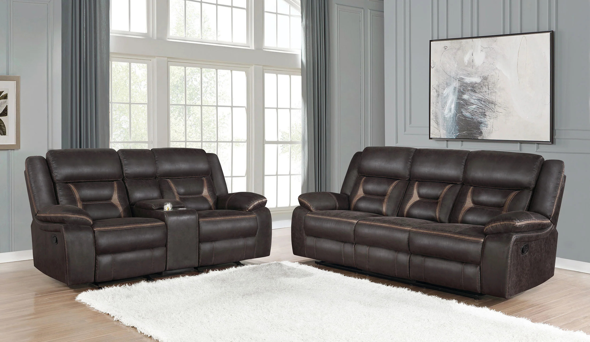Greer Reclining Sofa Set - Image 32