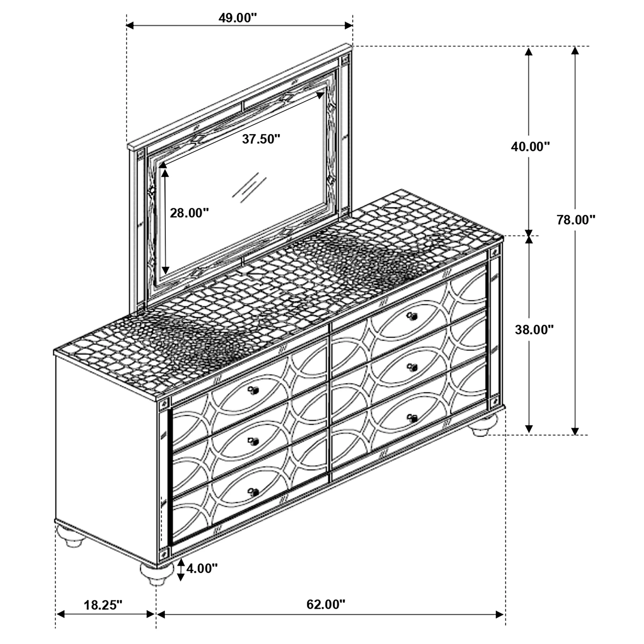 Gunnison Dresser with Mirror - Image 14