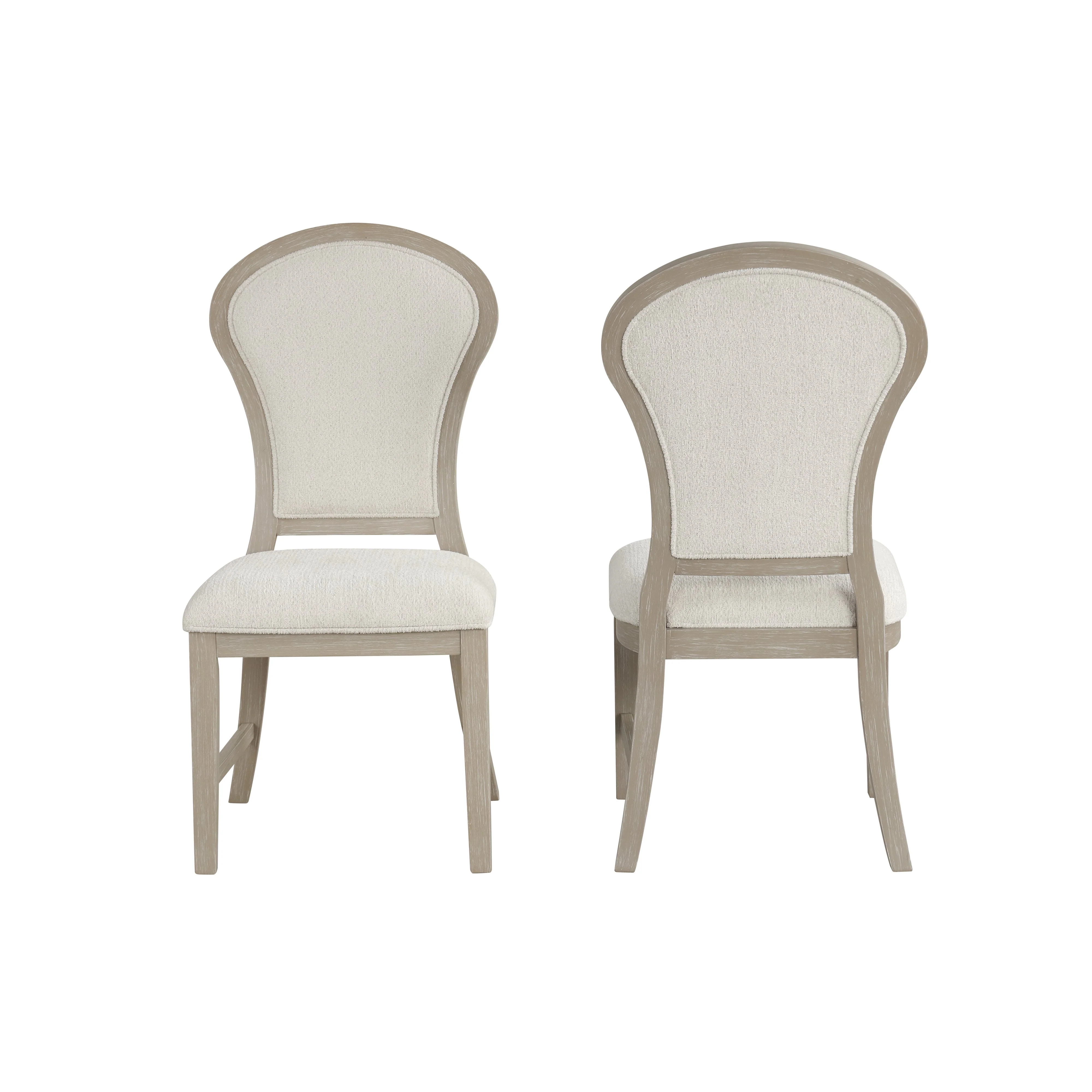 Gwendolyn Dining Side Chair (2 Per Carton)-Cerused Taupe - Image 6