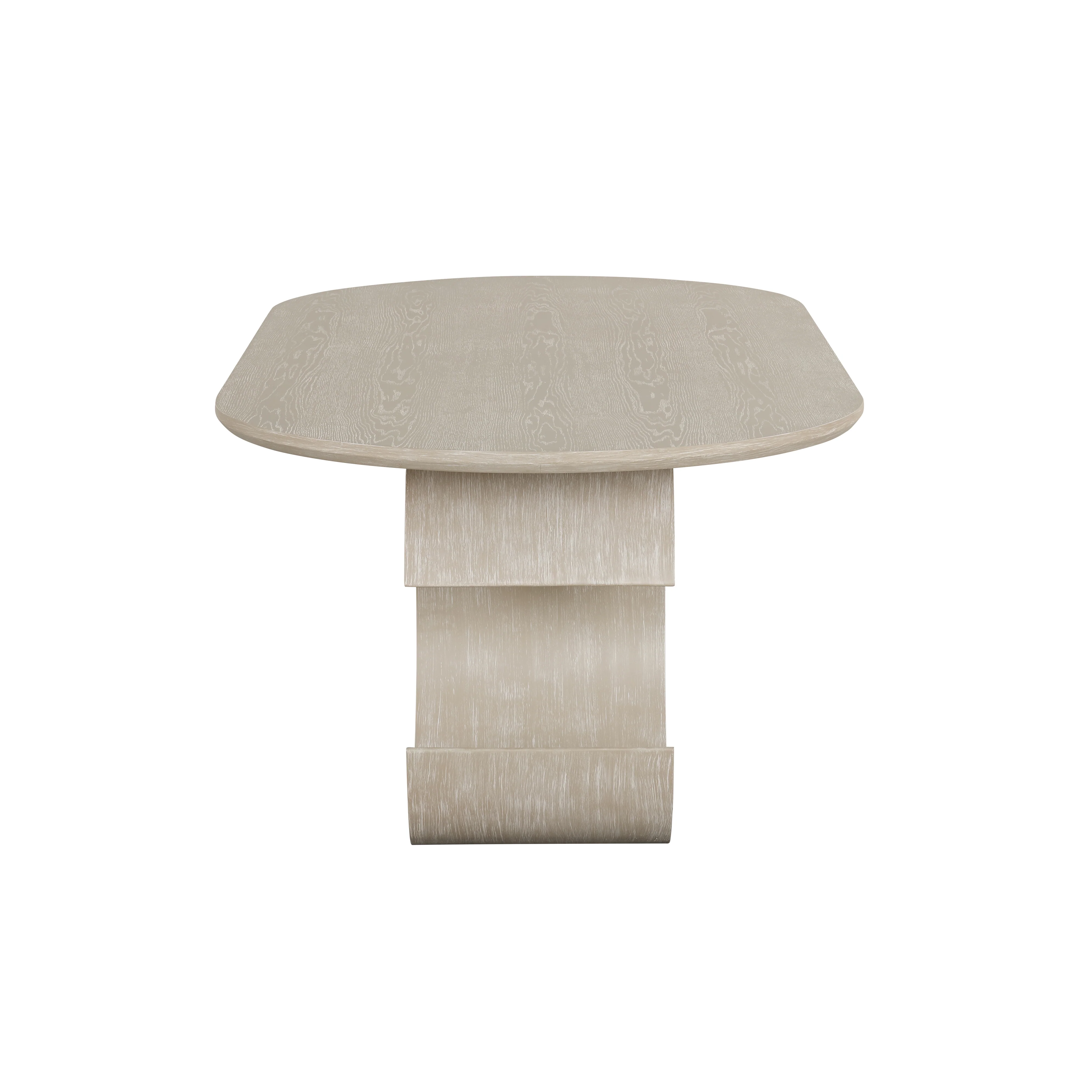 Gwendolyn Oval Dining Table Base-Cerused Taupe - Image 3