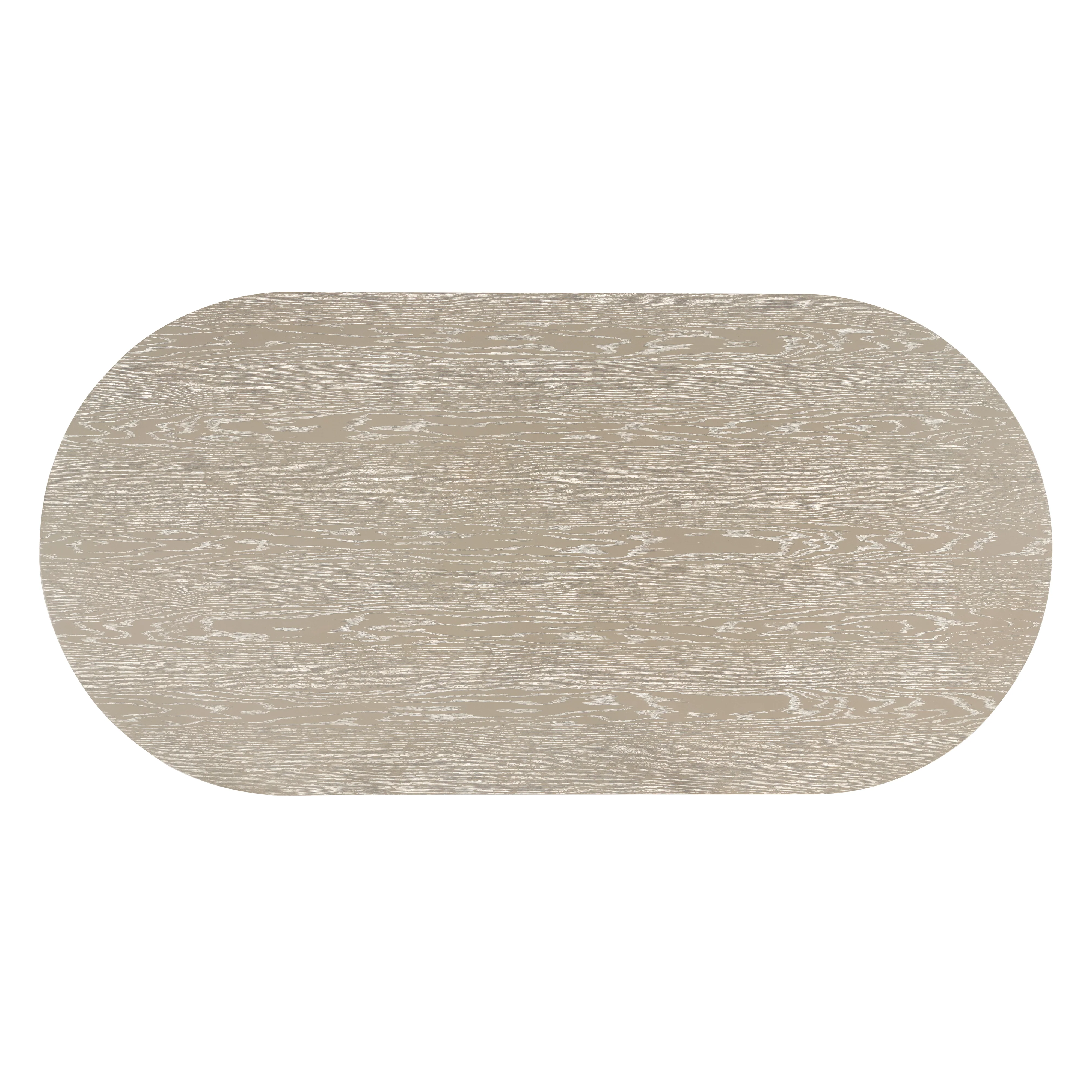 Gwendolyn Oval Dining Table Base-Cerused Taupe - Image 4