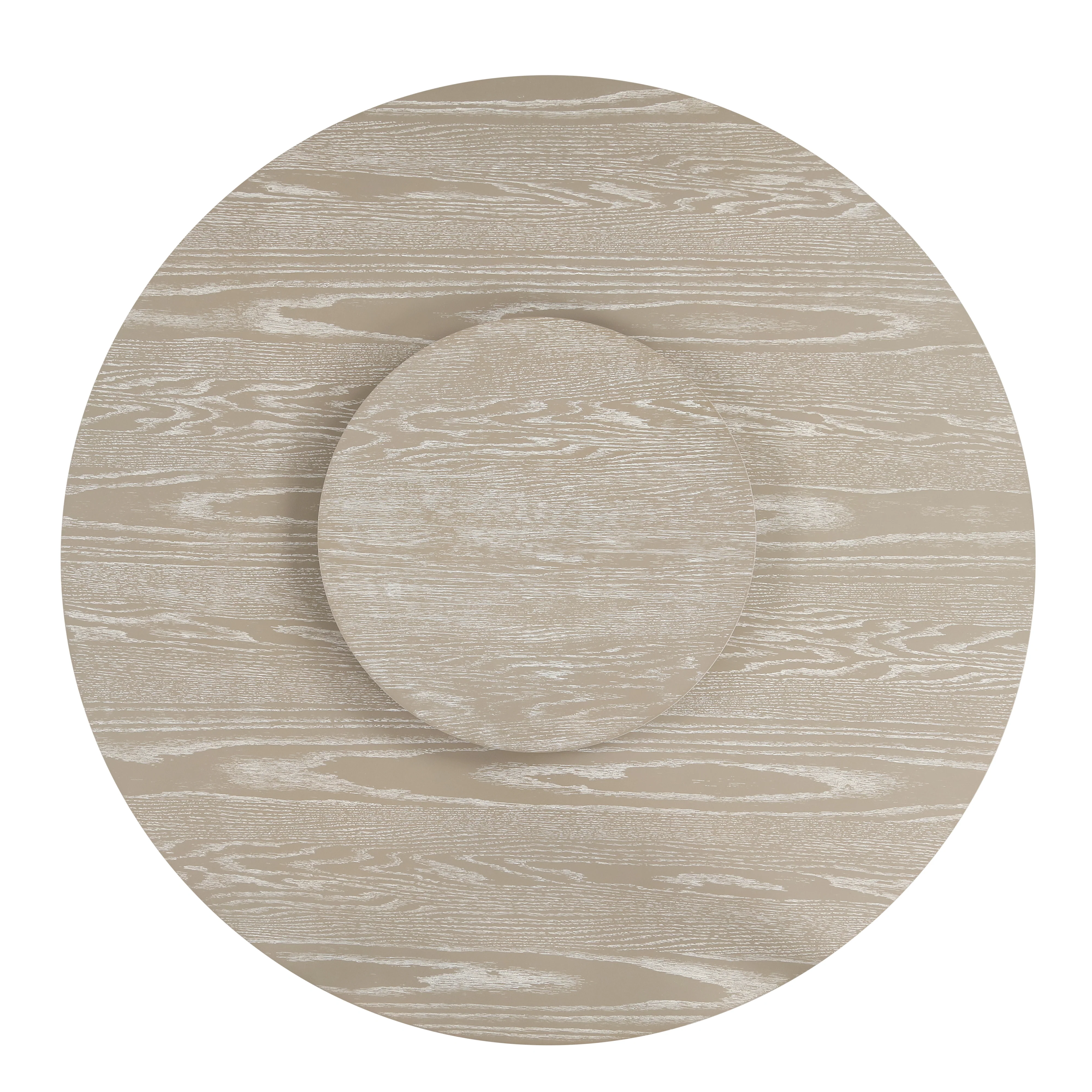 Gwendolyn Round Dining Table Base-Cerused Taupe - Image 2
