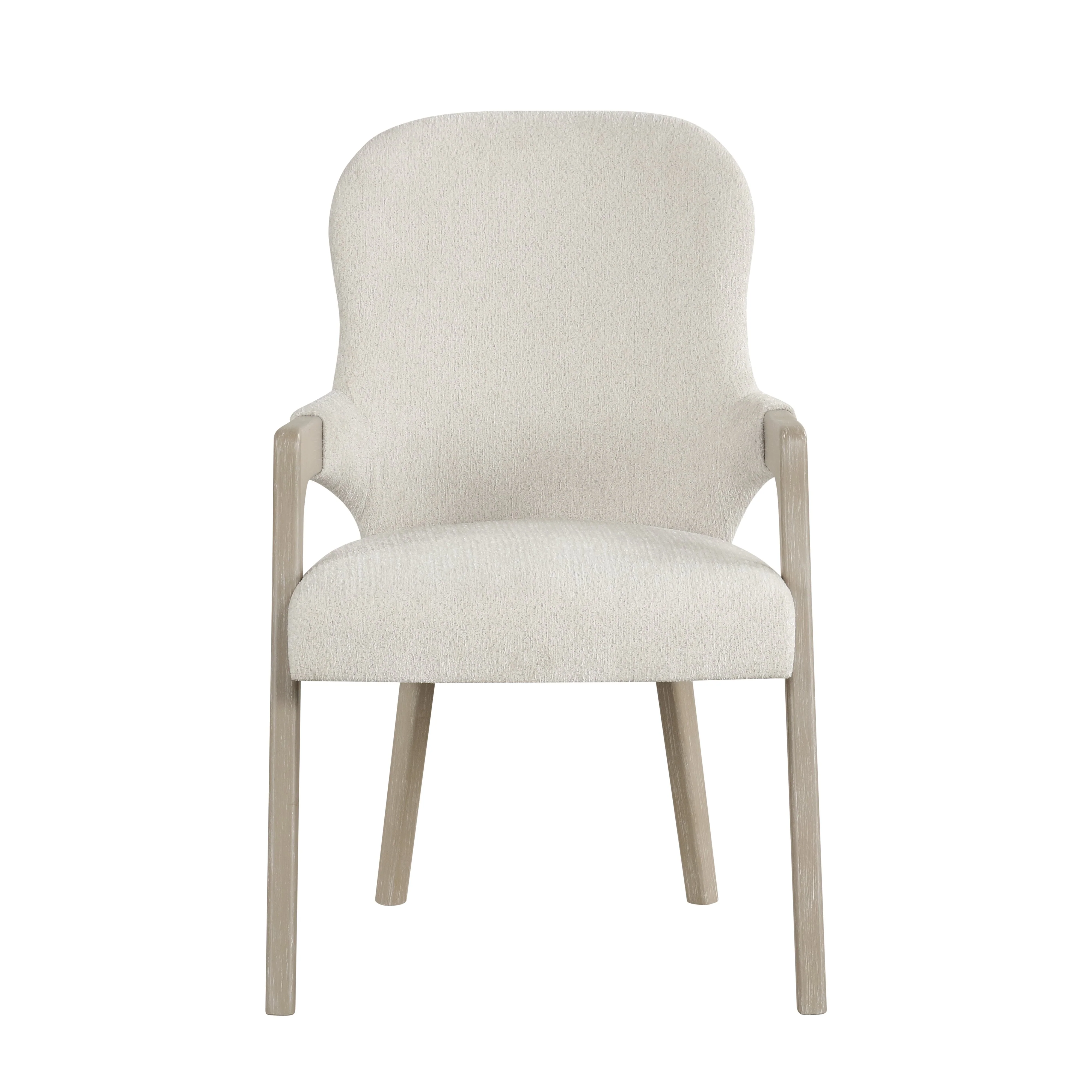 Gwendolyn Upholstered Arm Chair (2 Per Carton)-Cerused Taupe - Image 2