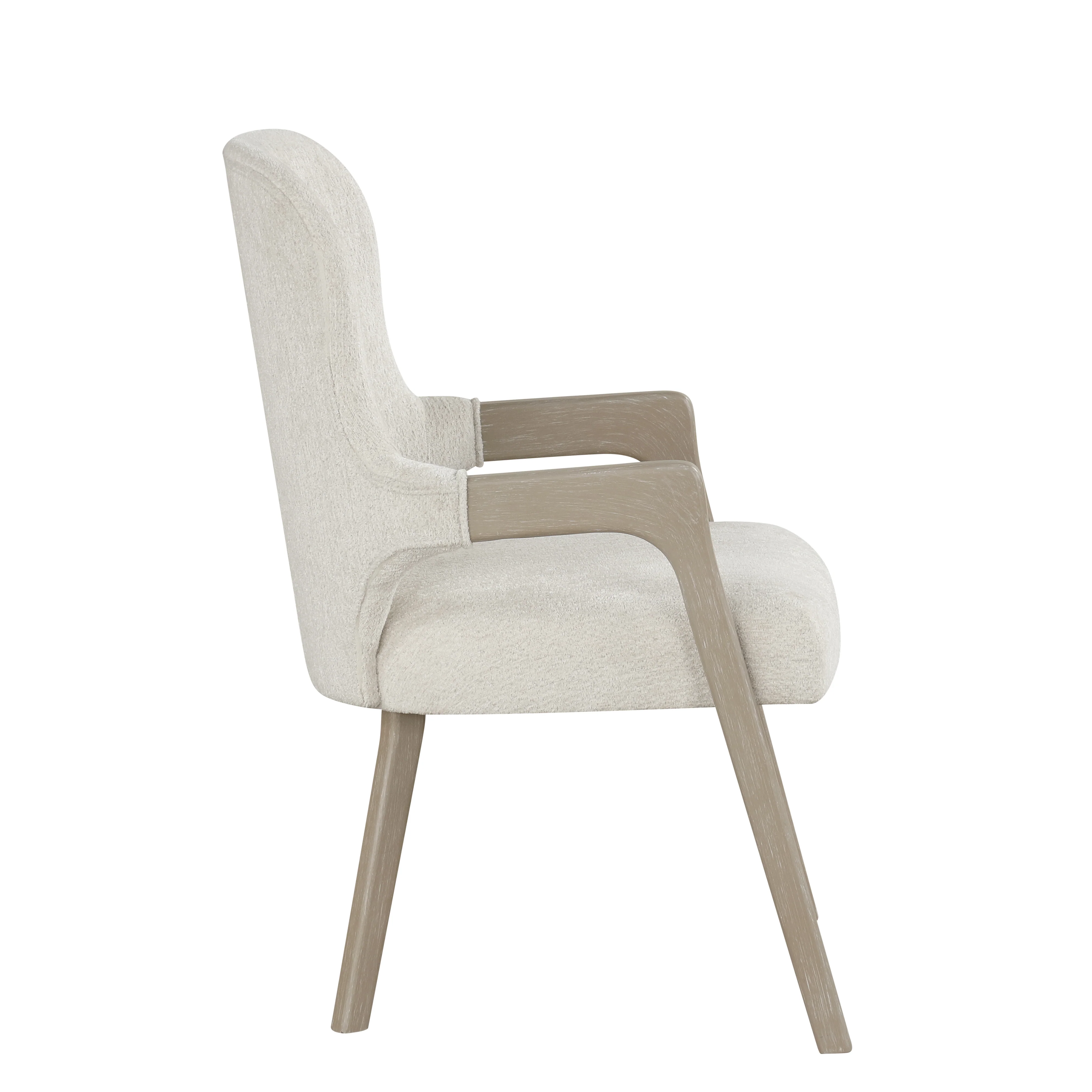 Gwendolyn Upholstered Arm Chair (2 Per Carton)-Cerused Taupe - Image 3