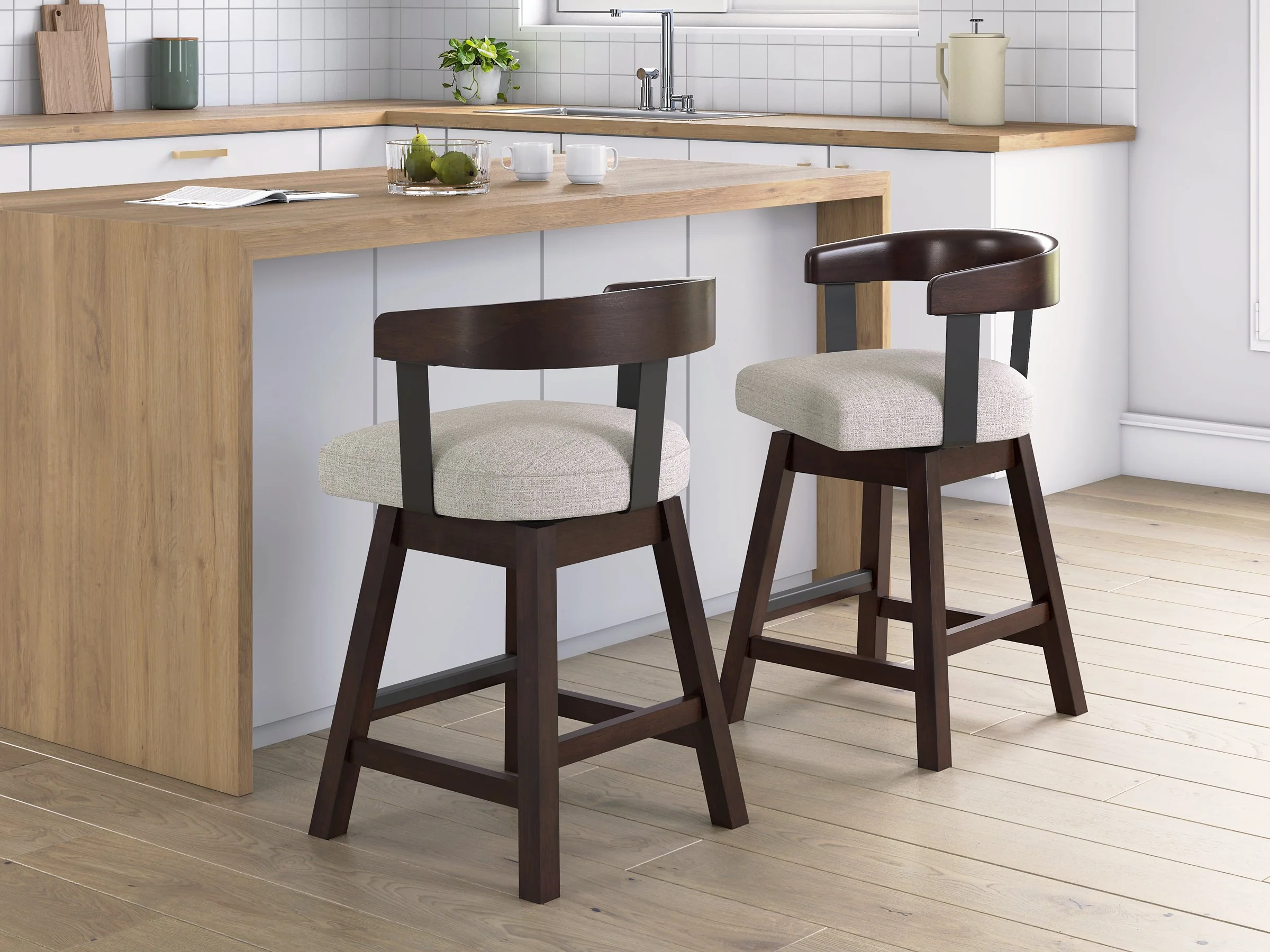 Haddigan Counter Height Barstool (Set of 2) - Image 2