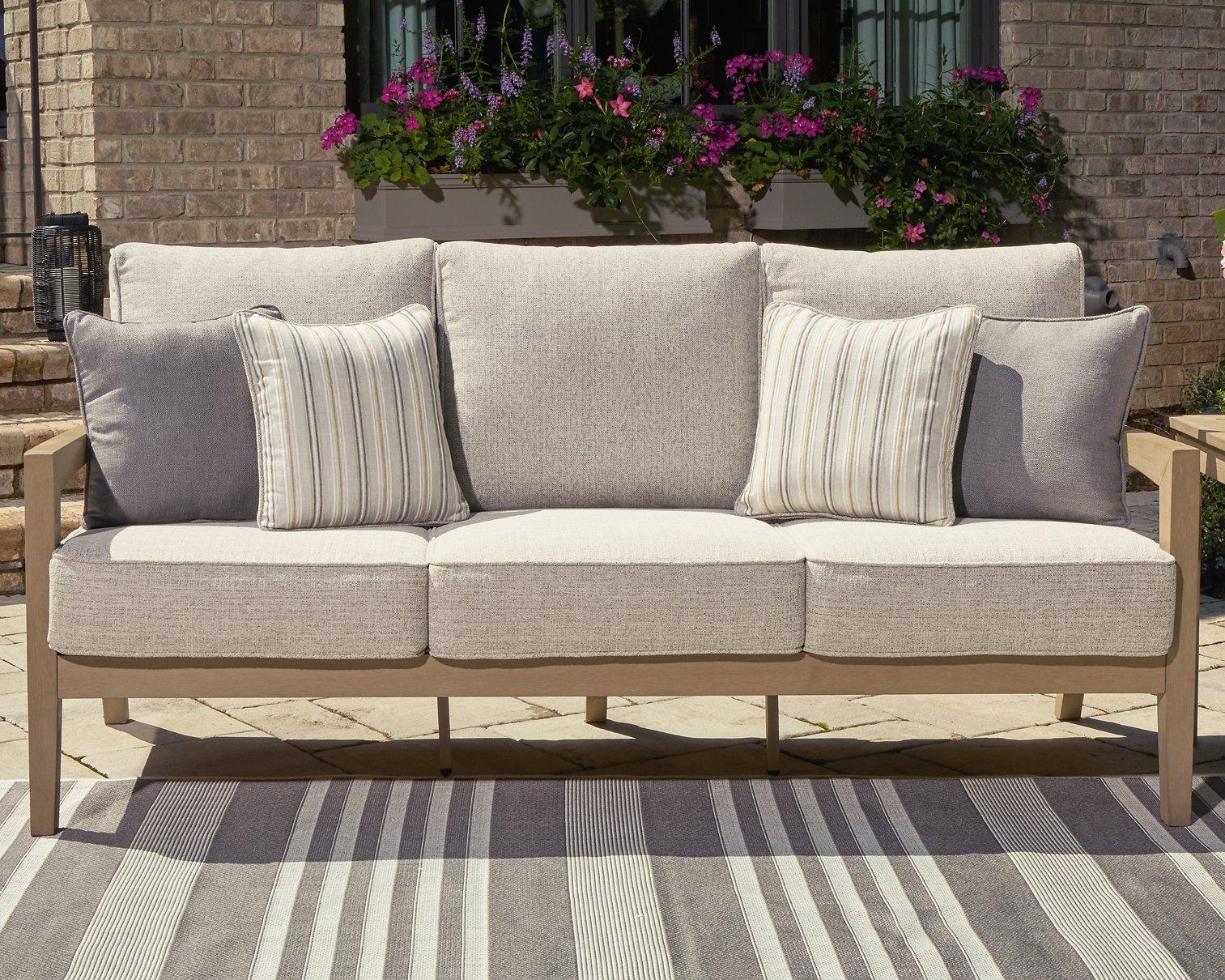 Hallow Creek Outdoor Sofa with Cushion - Image 2