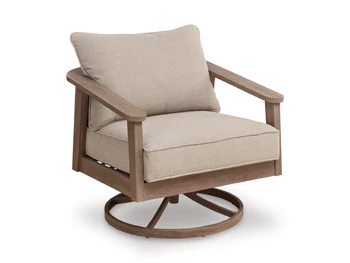 Harmony Headlands Outdoor Swivel Lounge with Cushion - Image 3