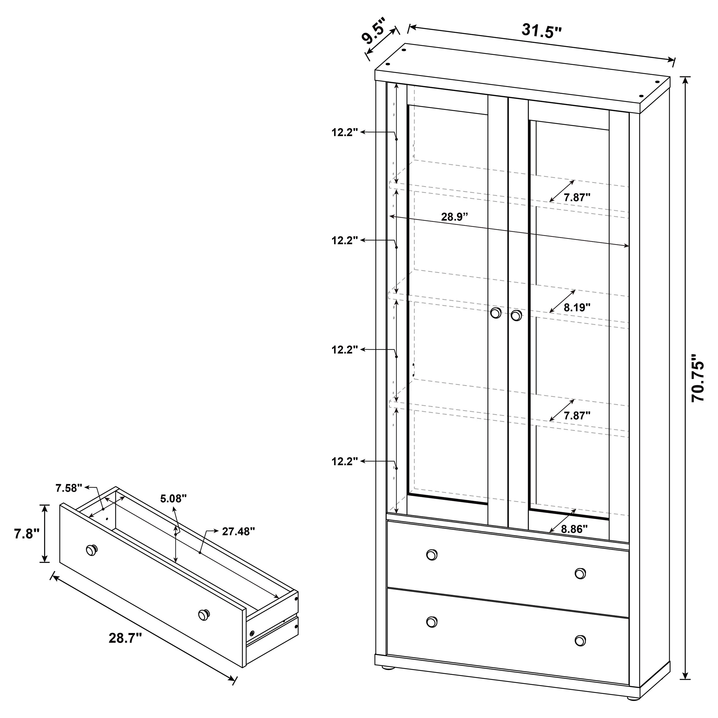 Hawthorne Tall Display Cabinet - Image 22