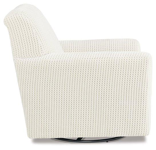 Herstow Swivel Glider Accent Chair - Image 4