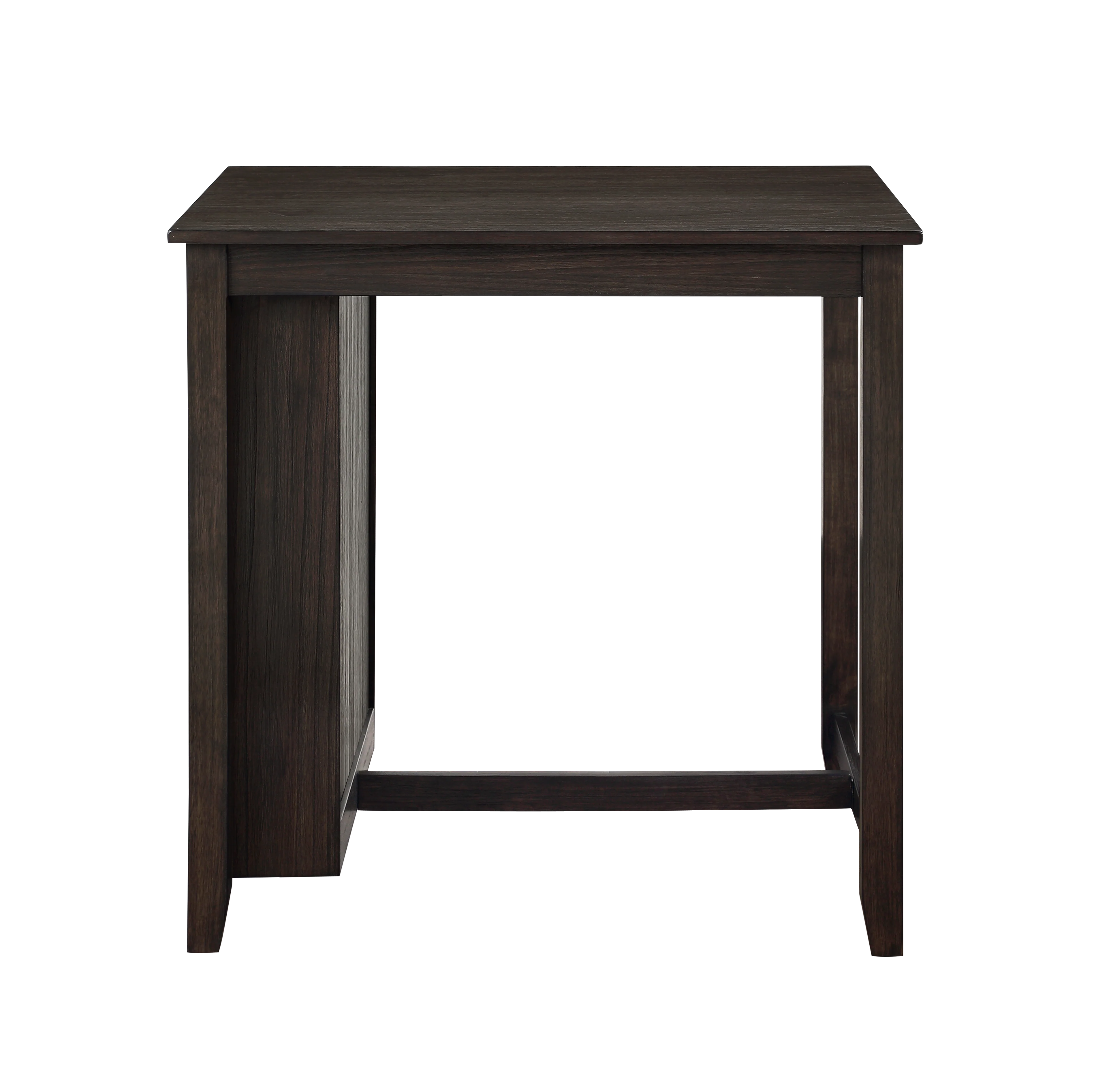HESTON 36" STORAGE COUNTER TABLE SET W/2 CHAIRS-CHERRY - Image 6