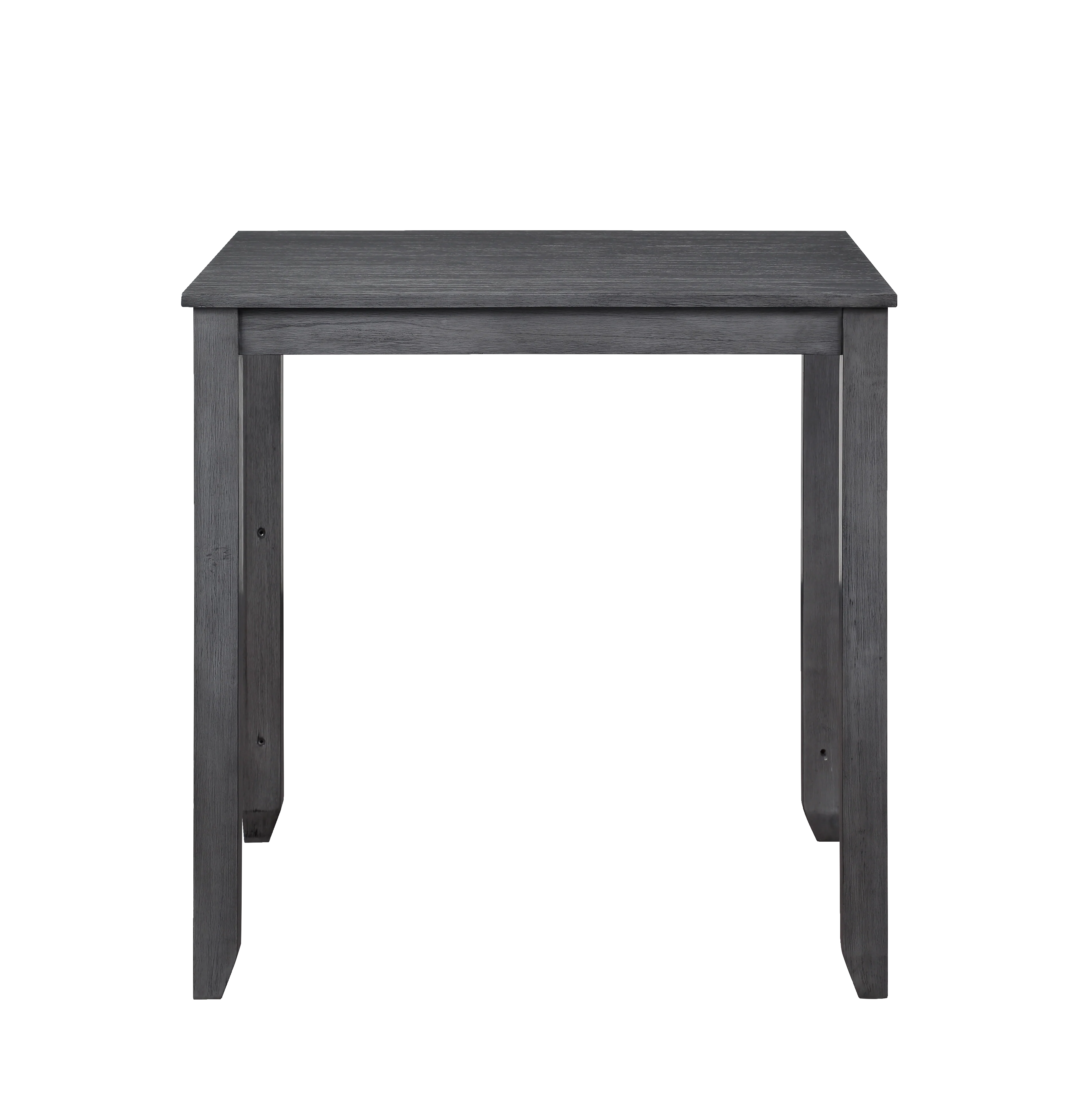 HESTON 36" STORAGE COUNTER TABLE SET W/2 CHAIRS-GRAY - Image 5