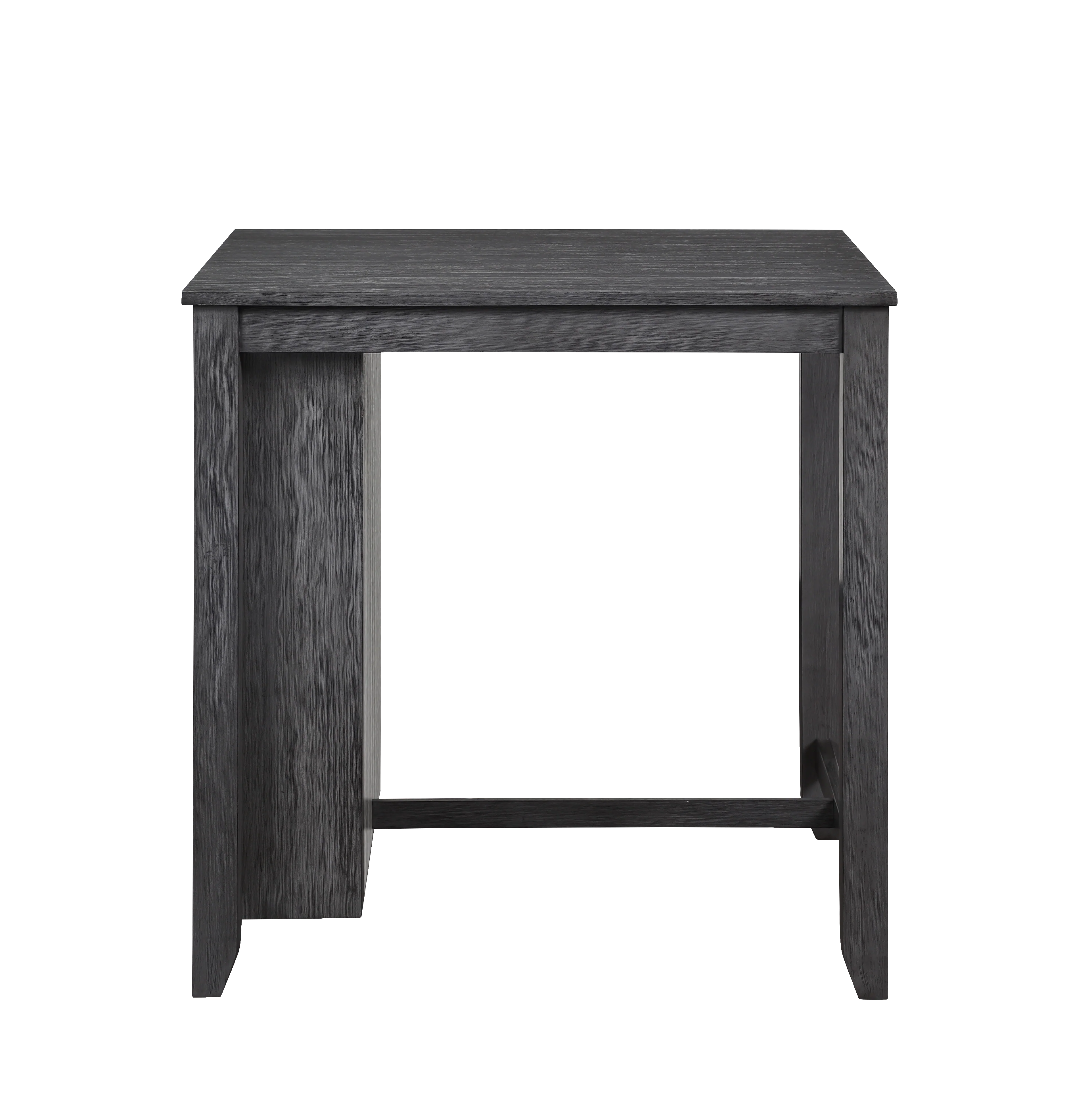 HESTON 36" STORAGE COUNTER TABLE SET W/2 CHAIRS-GRAY - Image 6