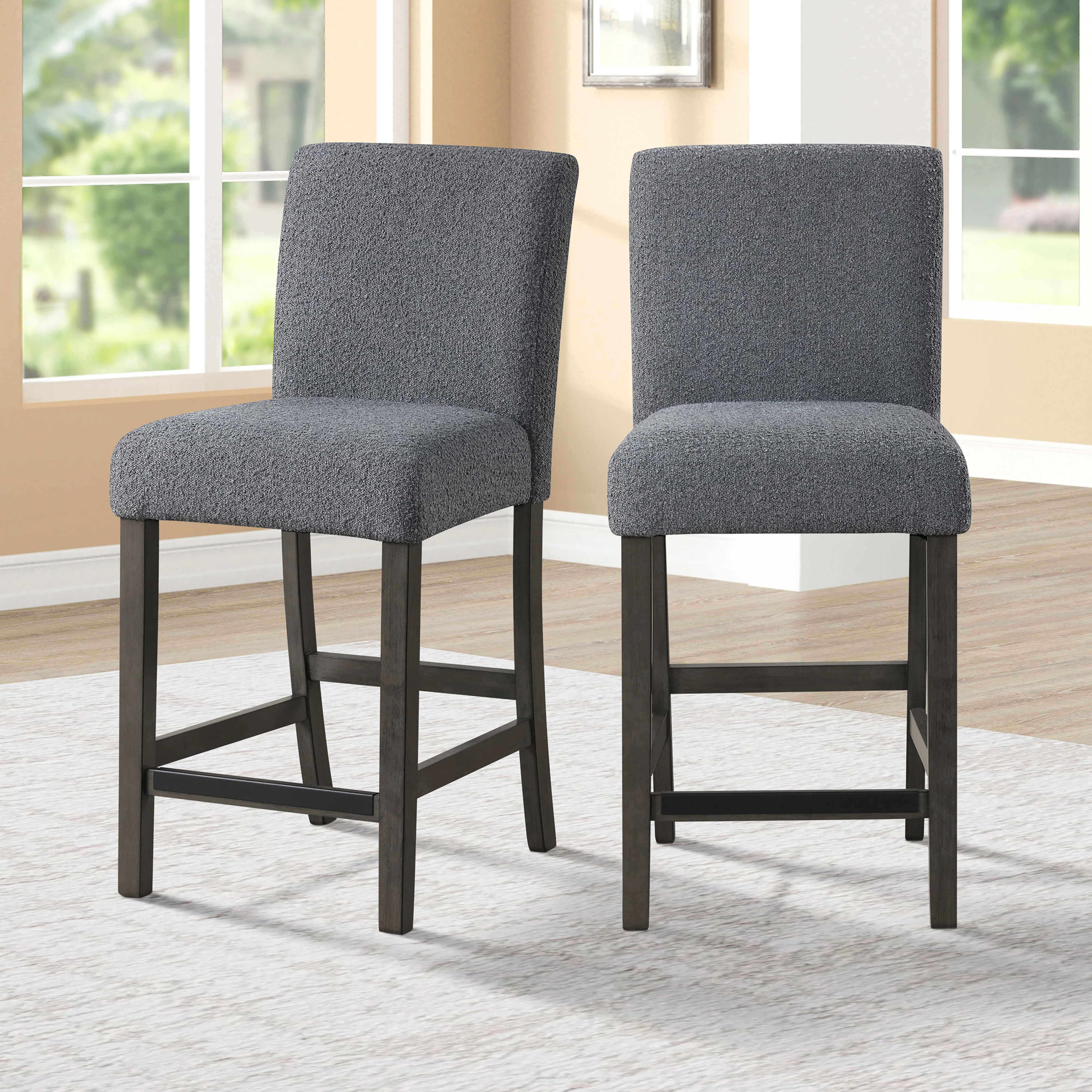 High Line Counter Chair (2 Per Carton)-Gray - Image 7