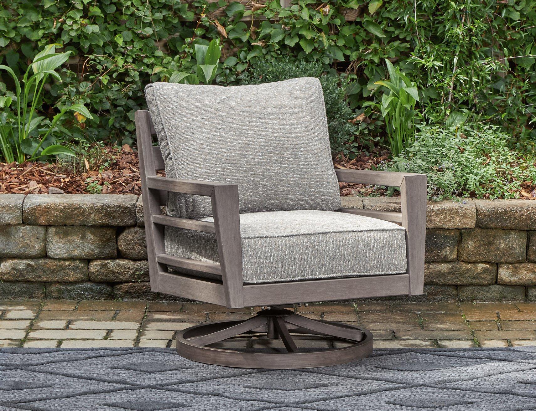 Hillside Barn Outdoor Swivel Lounge with Cushion - Image 2