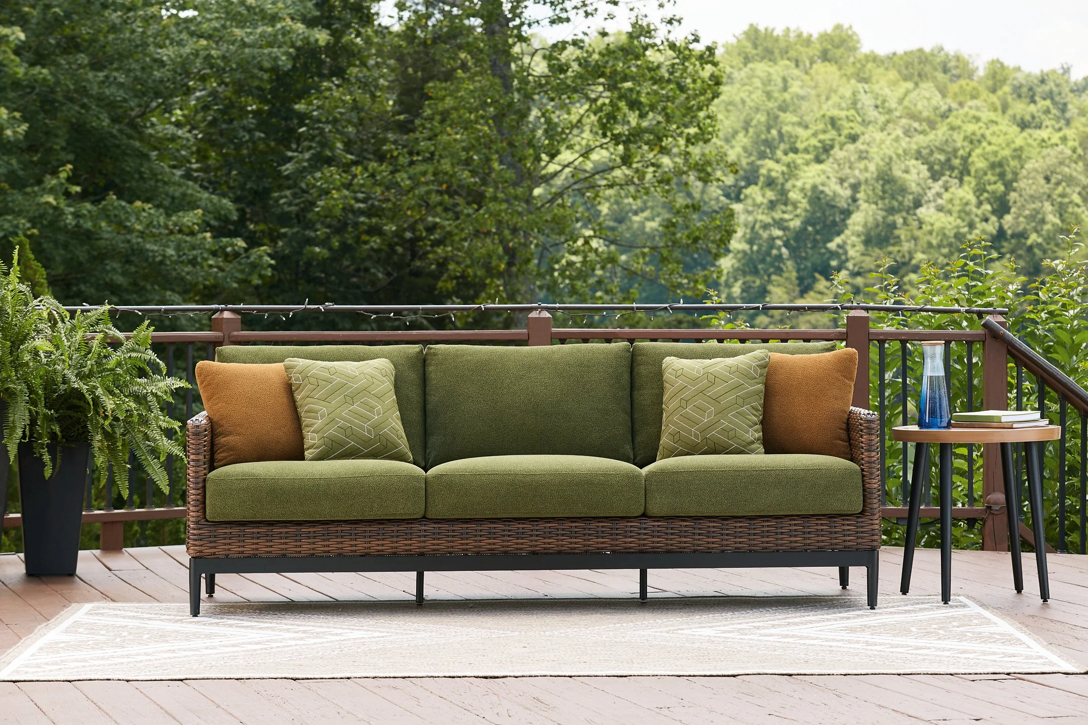 Horizon Hall Outdoor Sofa with Cushion - Image 2
