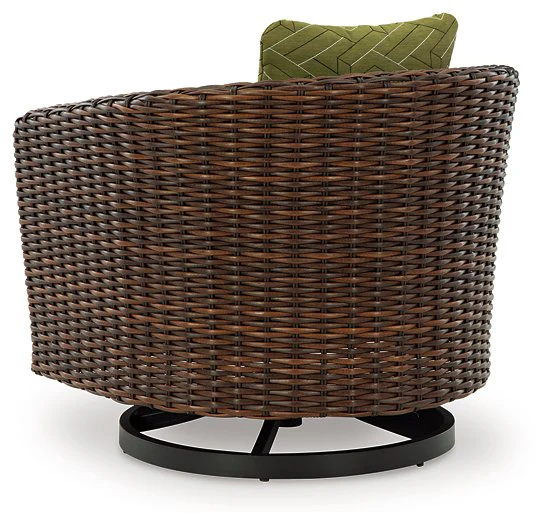 Horizon Hall Outdoor Swivel Lounge Chair with Cushion - Image 6