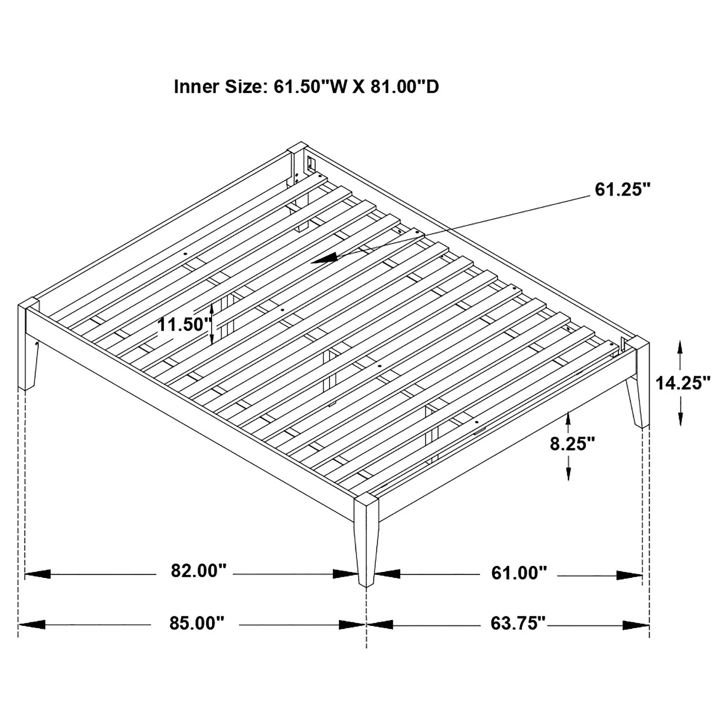Hounslow Platform Bed Base - Image 90