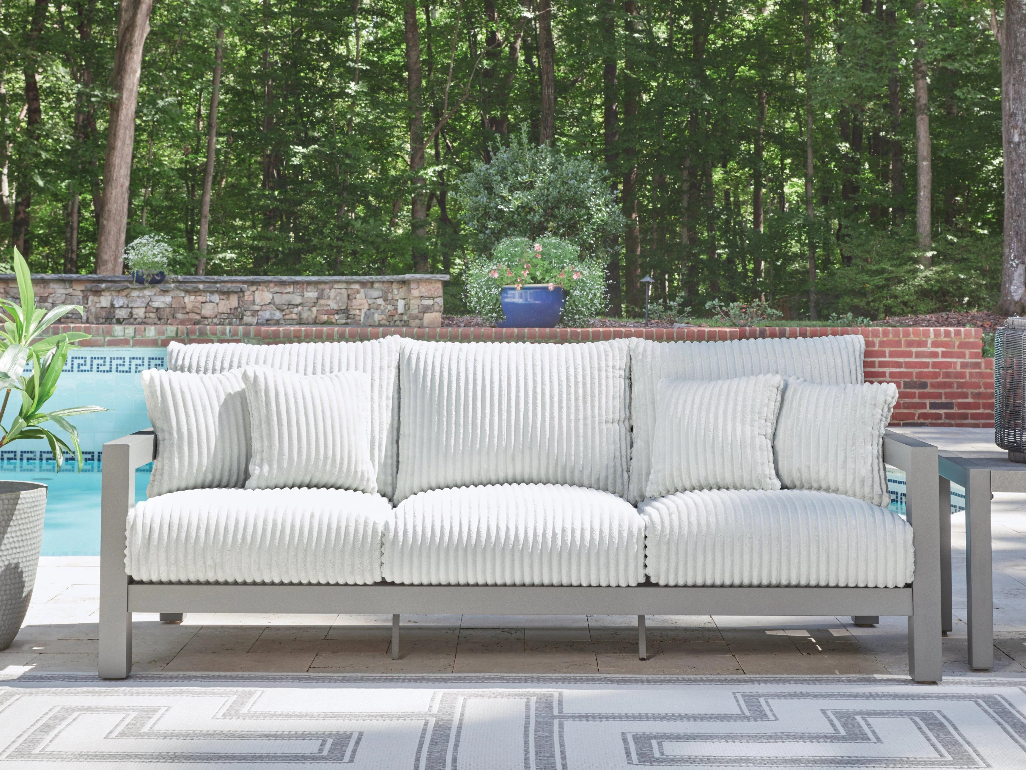 Hurley Park Outdoor Sofa with Cushion - Image 2