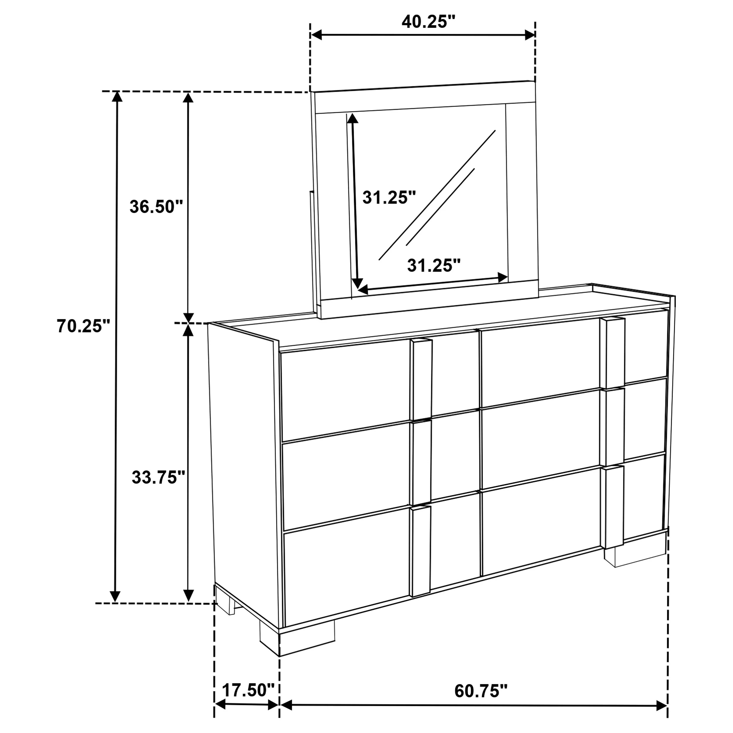 Hyland Dresser with Mirror - Image 14