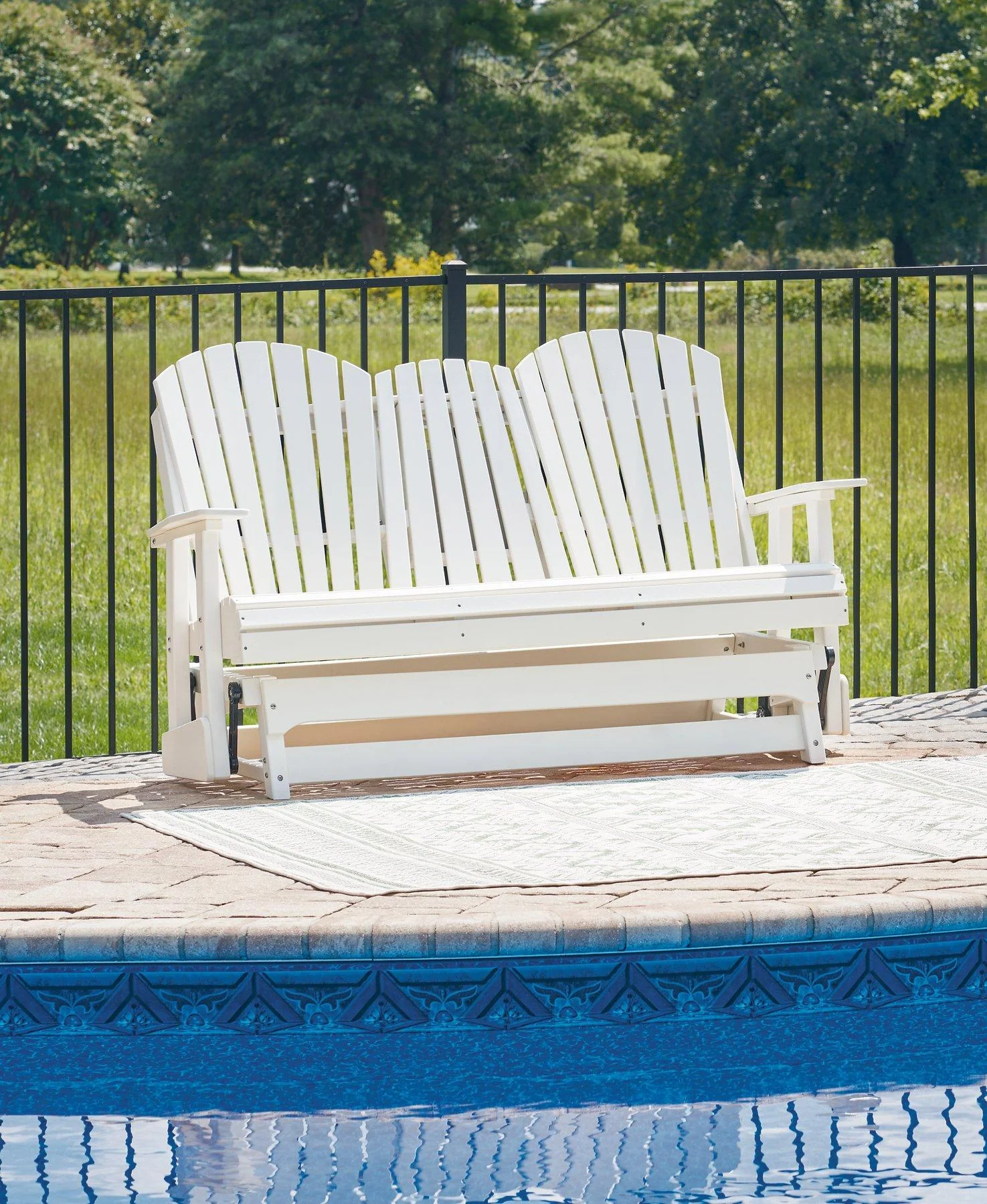 Hyland wave Outdoor Glider Loveseat - Image 2