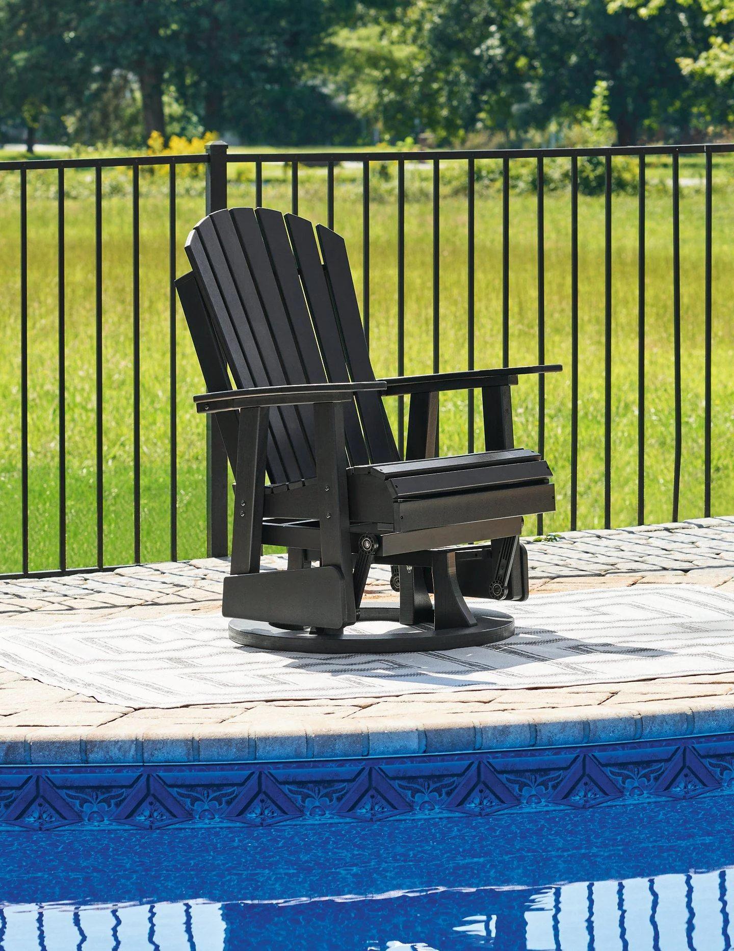 Hyland wave Outdoor Swivel Glider Chair - Image 16
