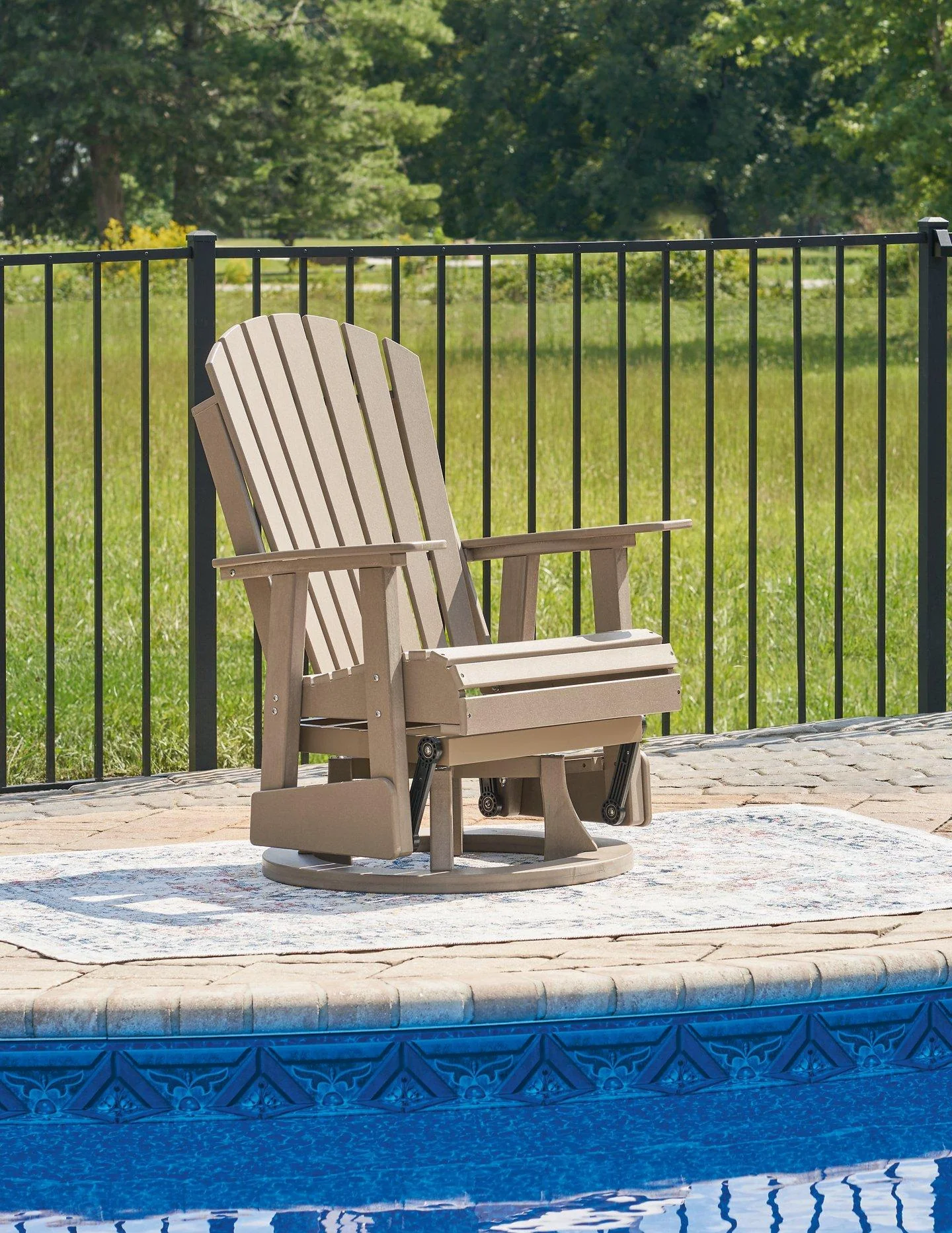 Hyland wave Outdoor Swivel Glider Chair - Image 9