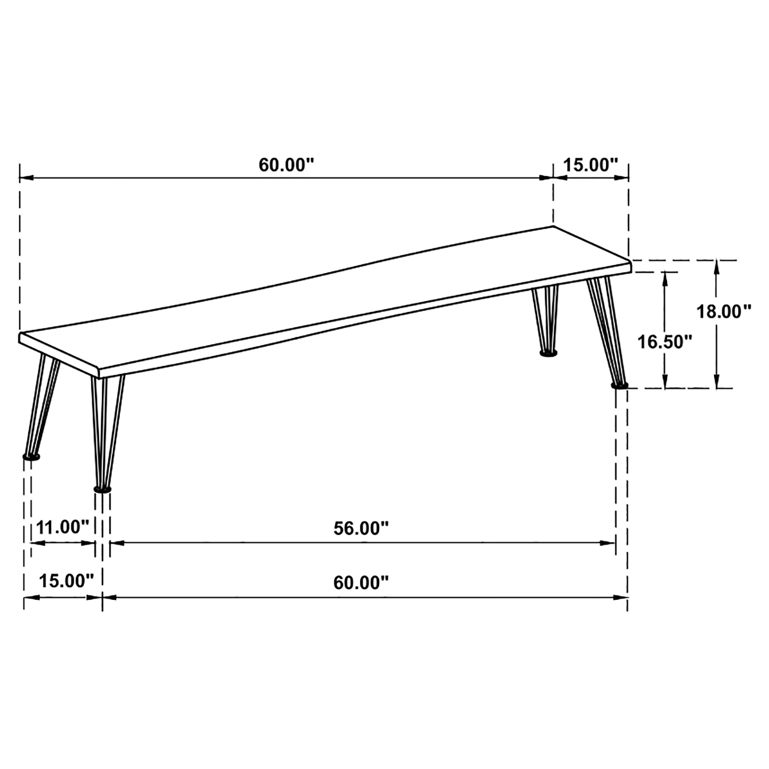 Sherman Dining Bench - Image 8