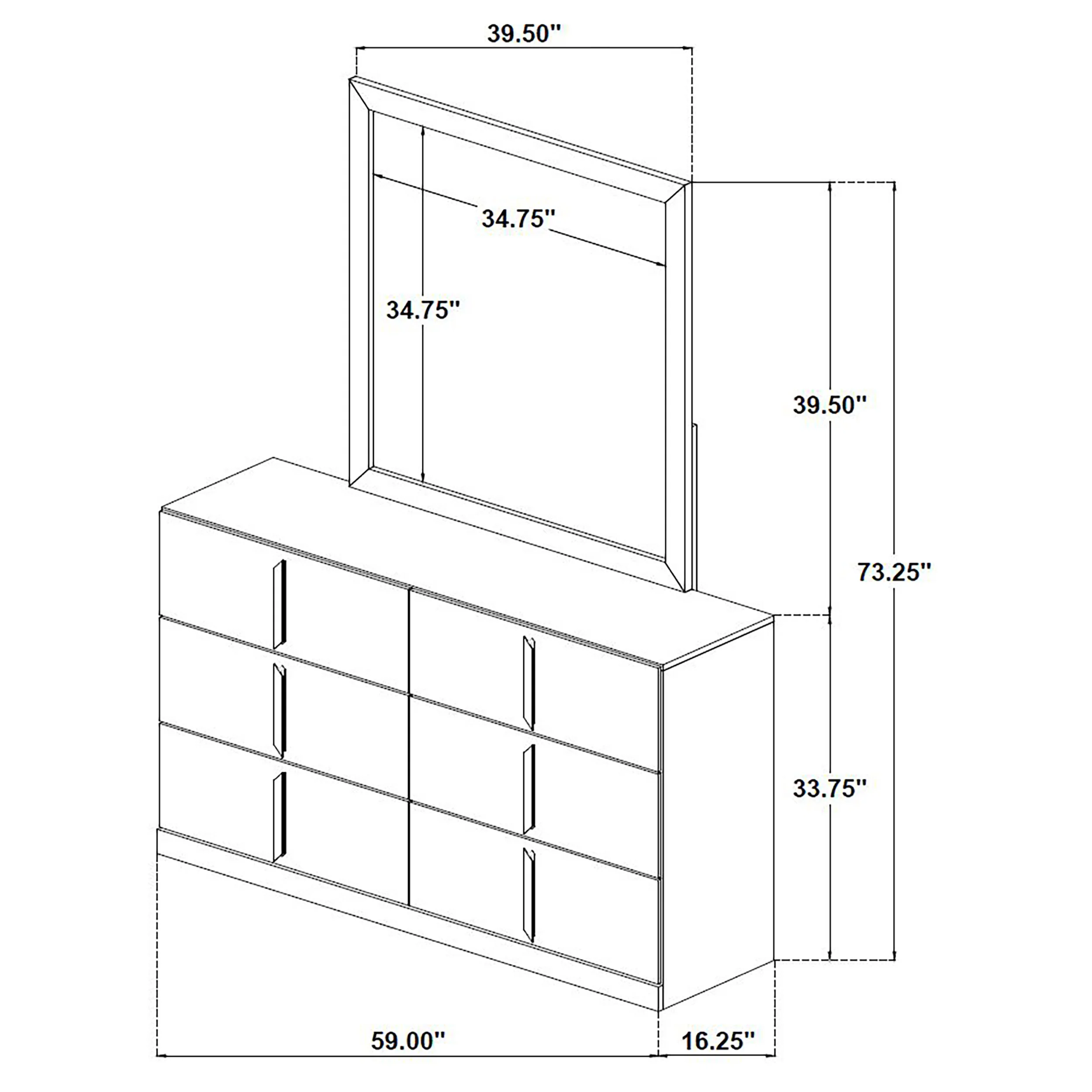 Ines Dresser with Mirror - Image 10