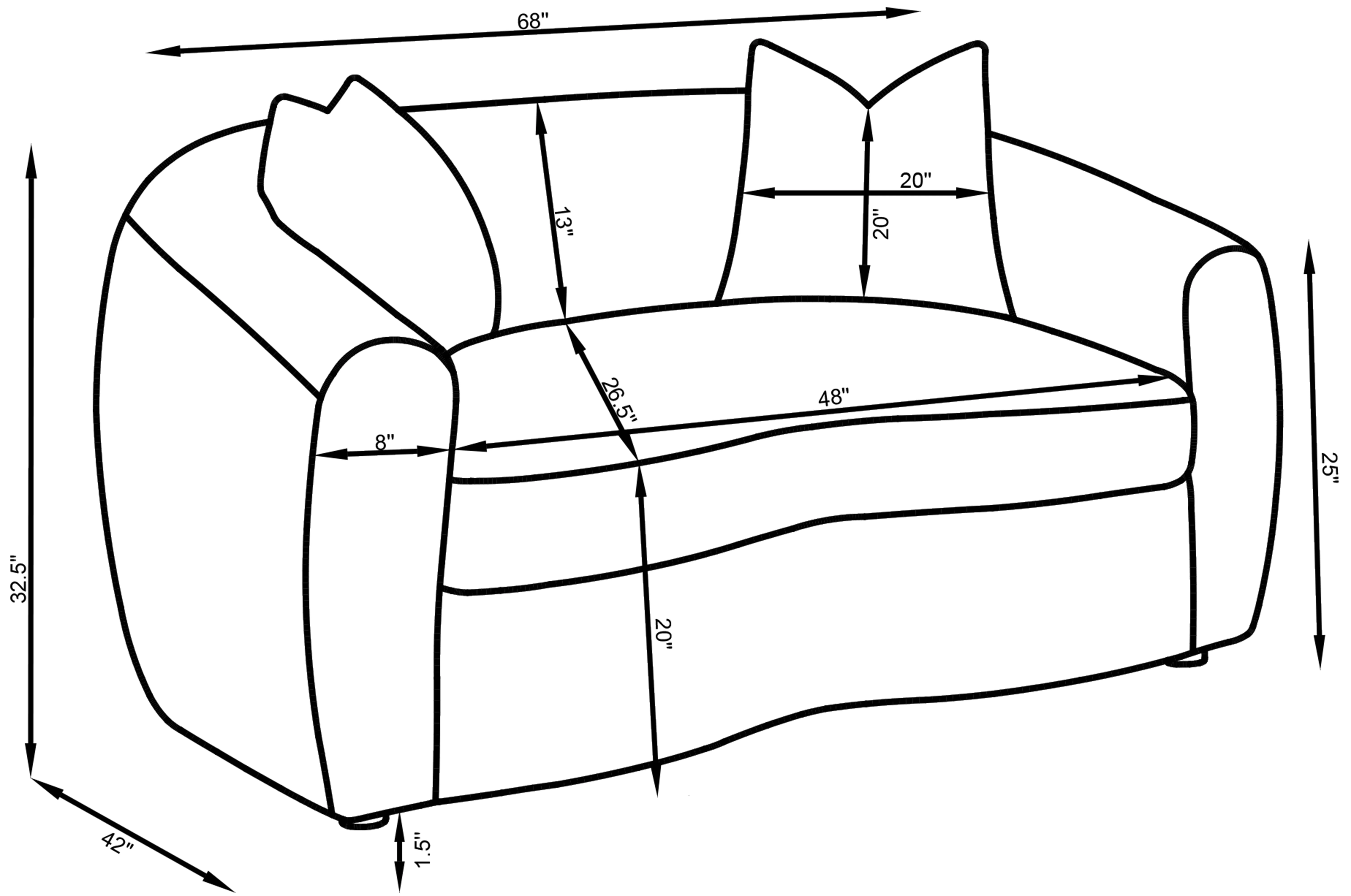Isabella Loveseat - Image 10