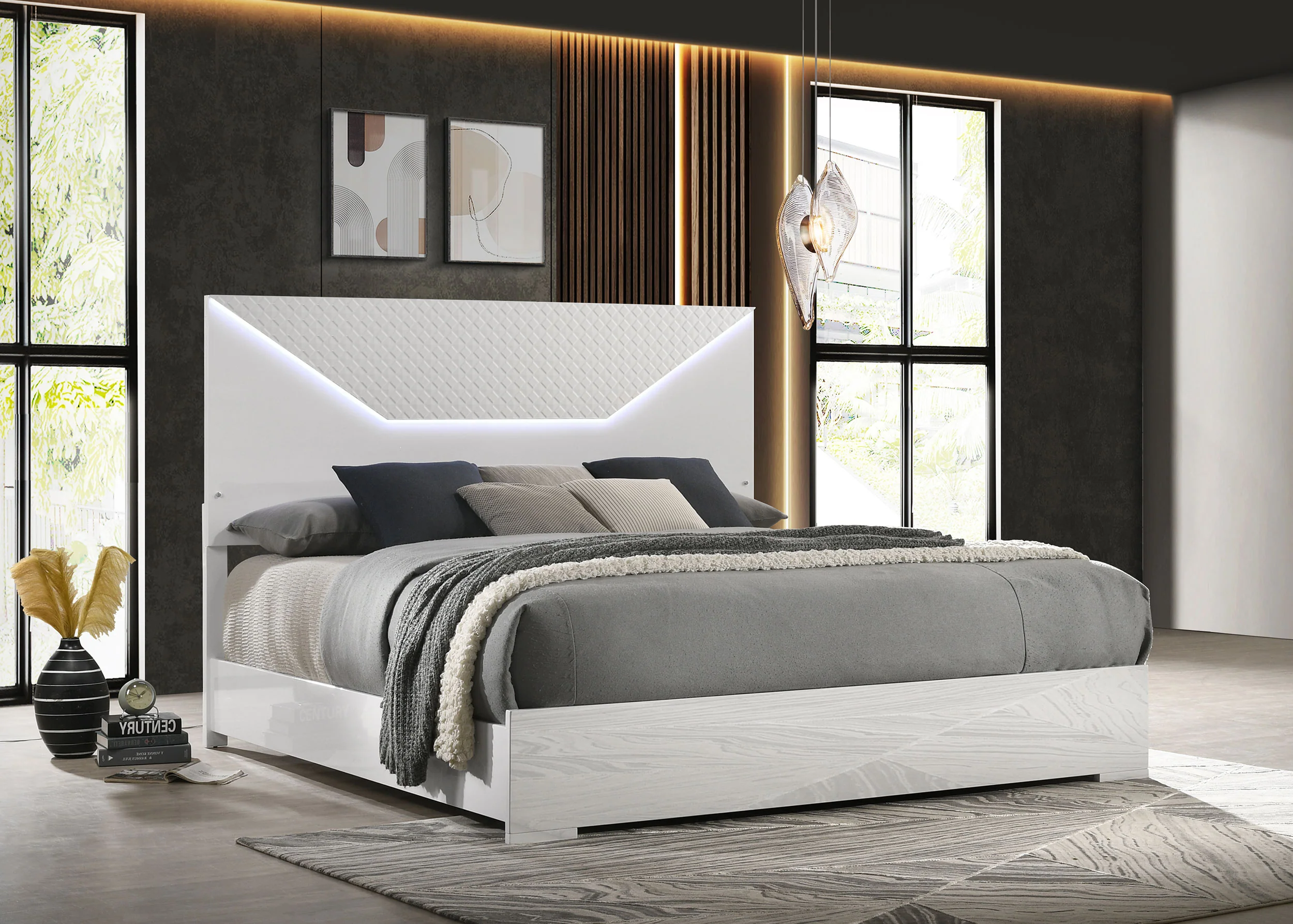 Ives Panel Bed with LED Lighting - Image 2
