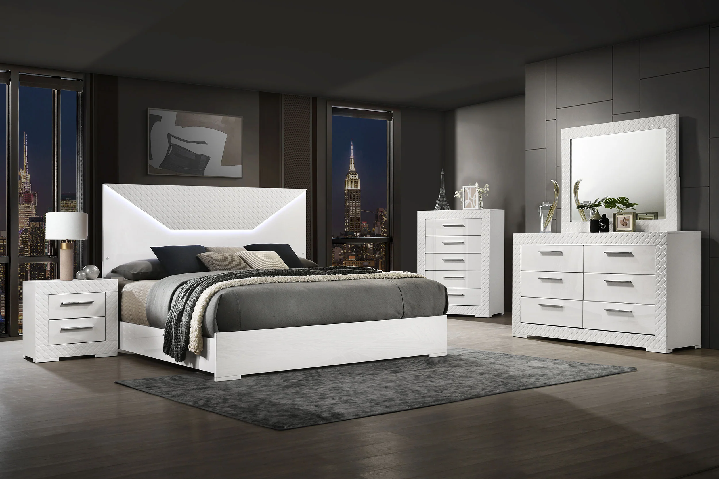Ives Panel Bed with LED Lighting - Image 20