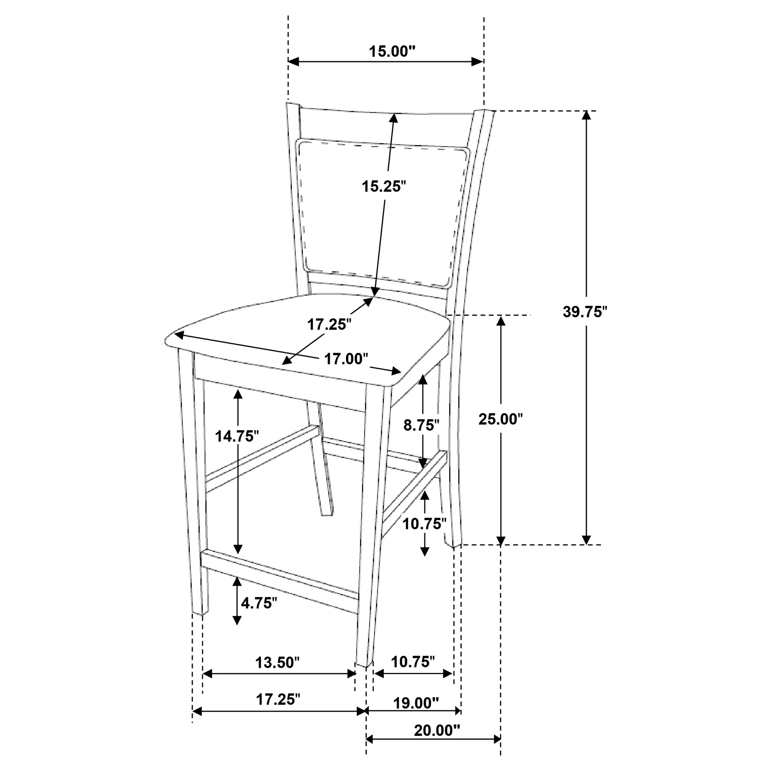 Jaden Counter Chair - Image 13