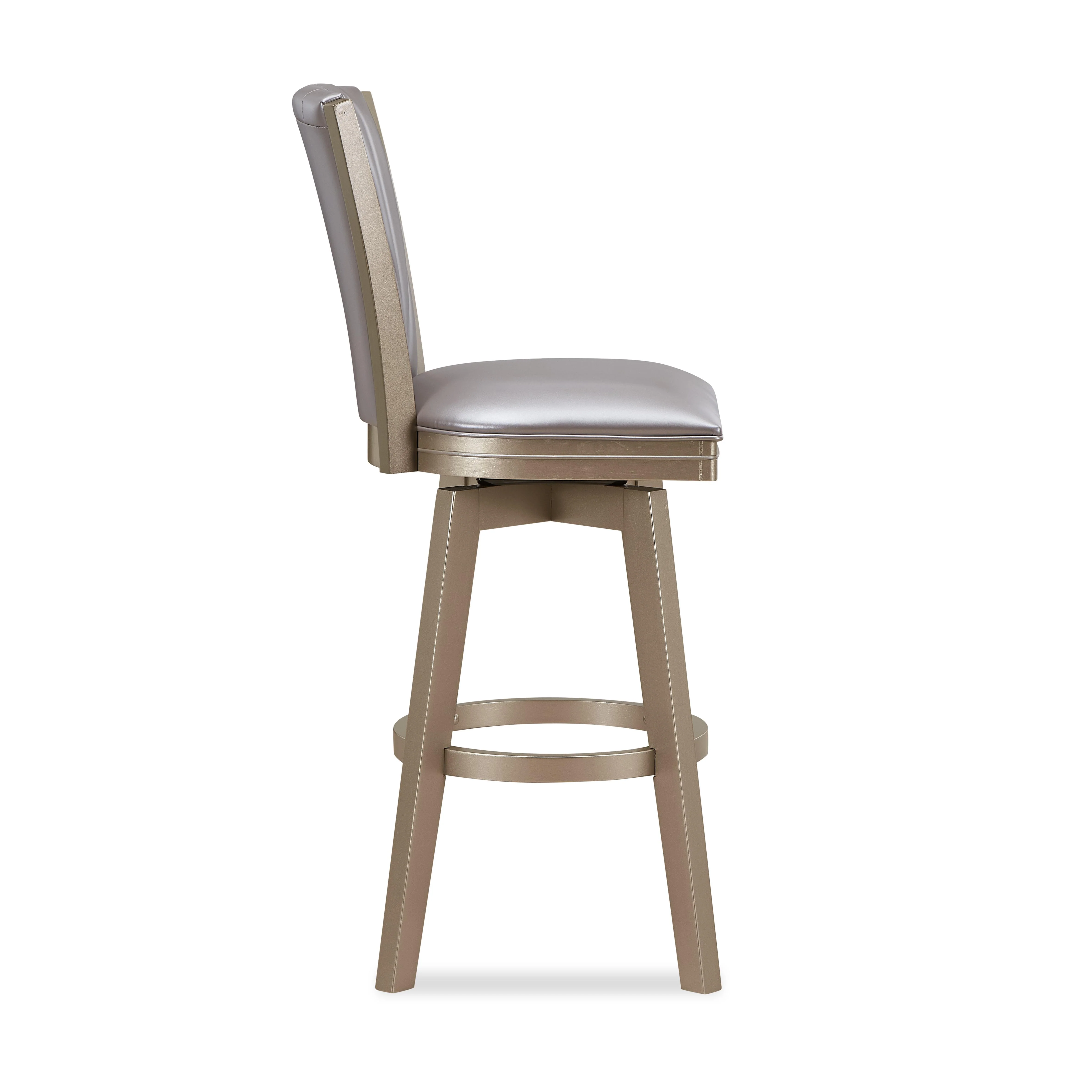 JAZZ 30" SWIVEL BAR STOOL-PEARL/GOLD - Image 4